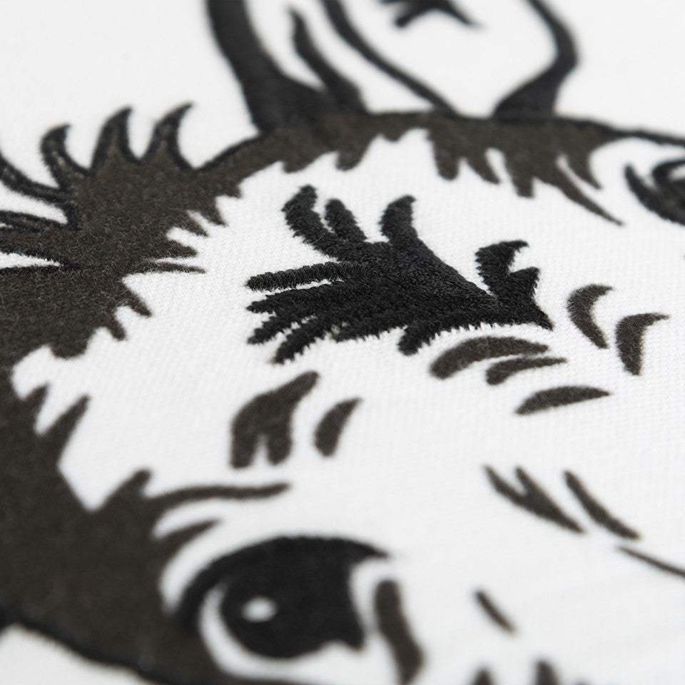 Black and White Humorous Donkey Throw Pillow - Image 6