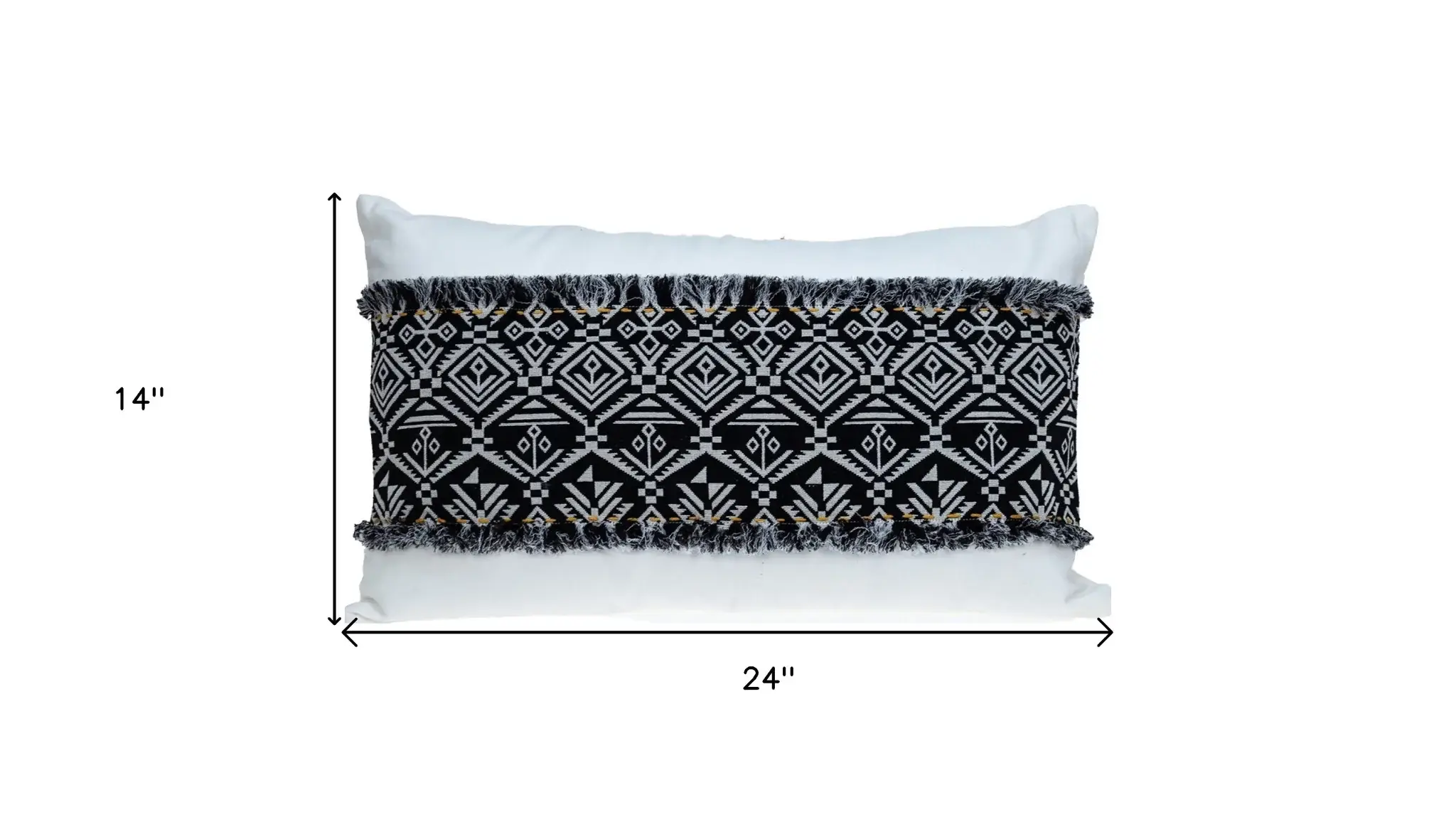 Black And White Patched Throw Pillow - Image 7