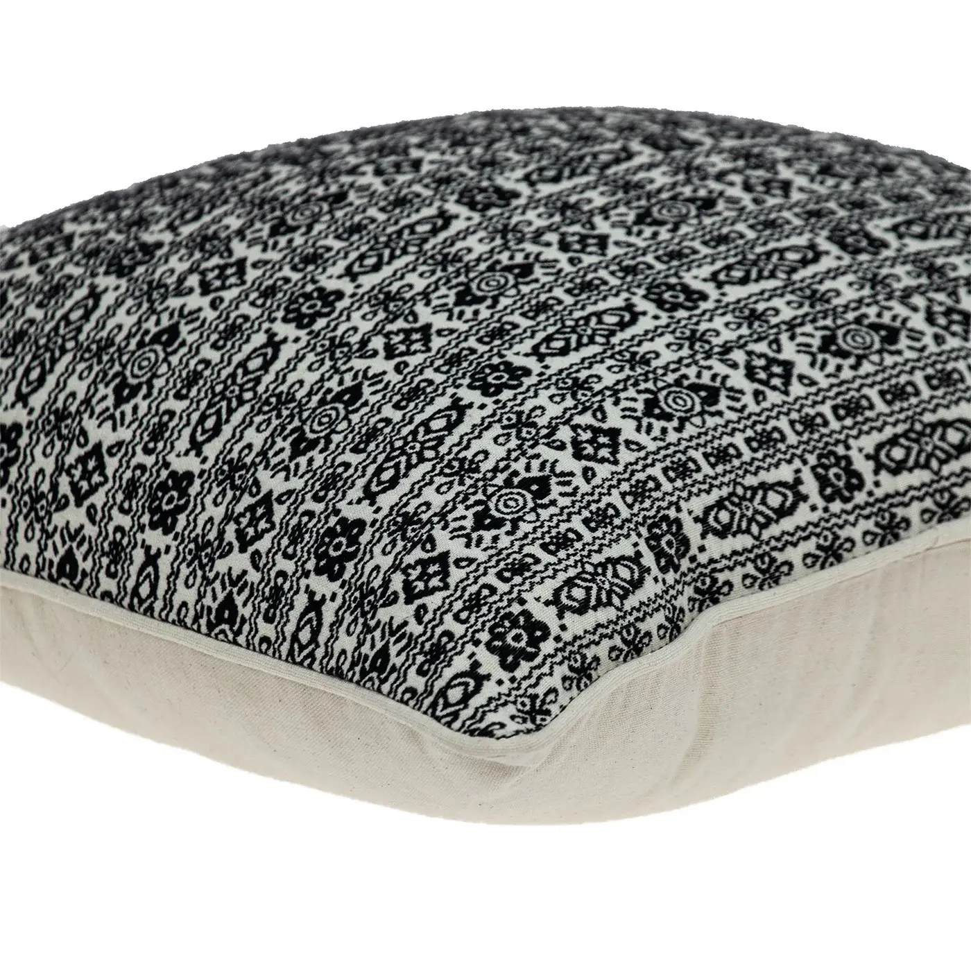 Black And White Vintage Design Throw Pillow - Image 5