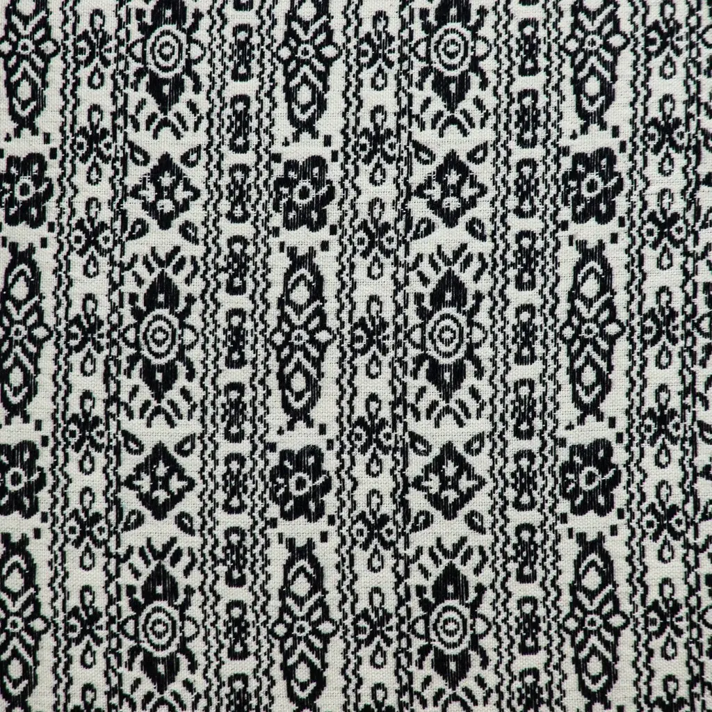 Black And White Vintage Design Throw Pillow - Image 6