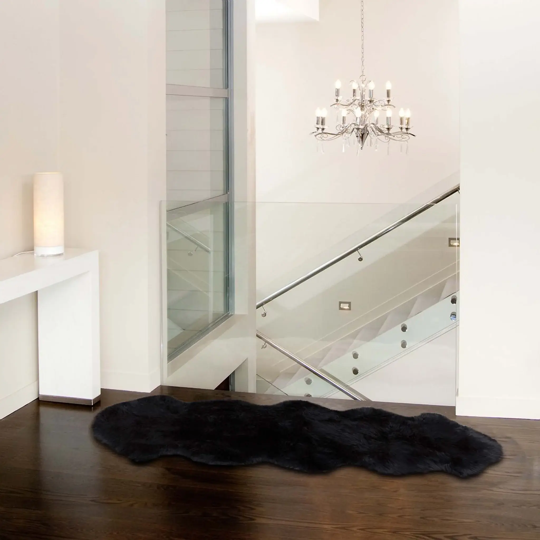 Black Animal Print Area Rug - Image 6