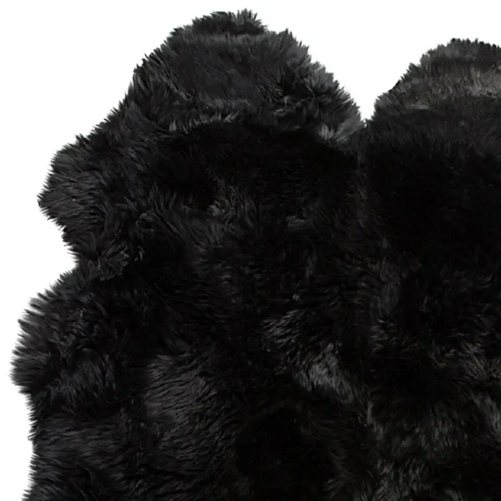 Black Animal Print Area Rug - Image 4