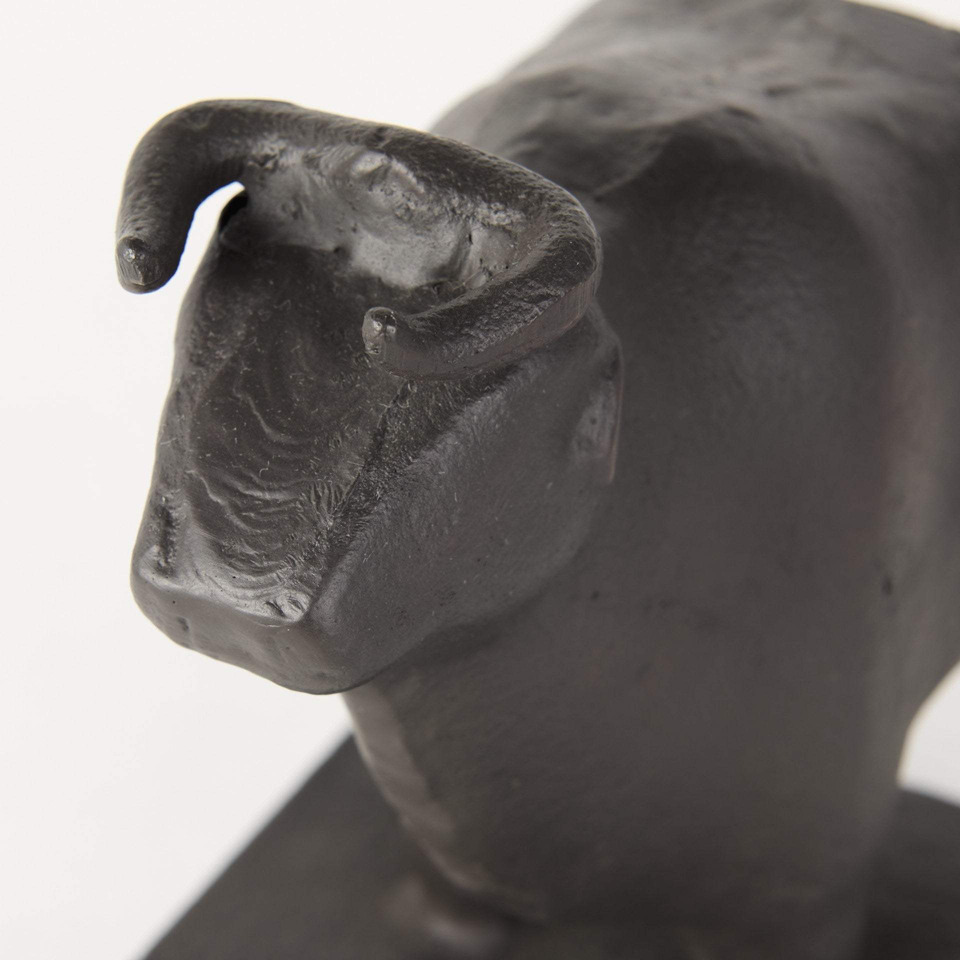 Black Cast Aluminum Bull Bookends - Image 7