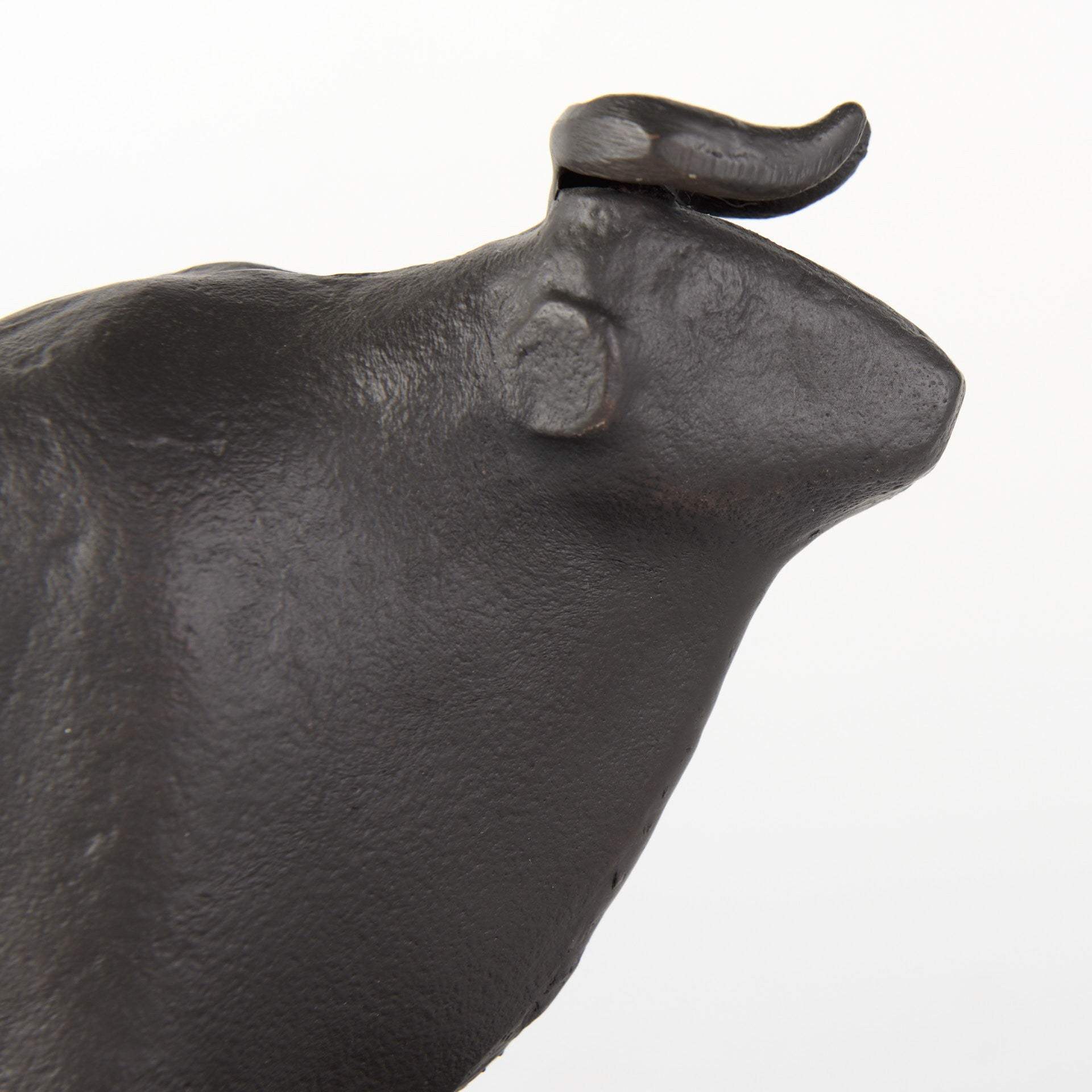 Black Cast Aluminum Bull Bookends - Image 8