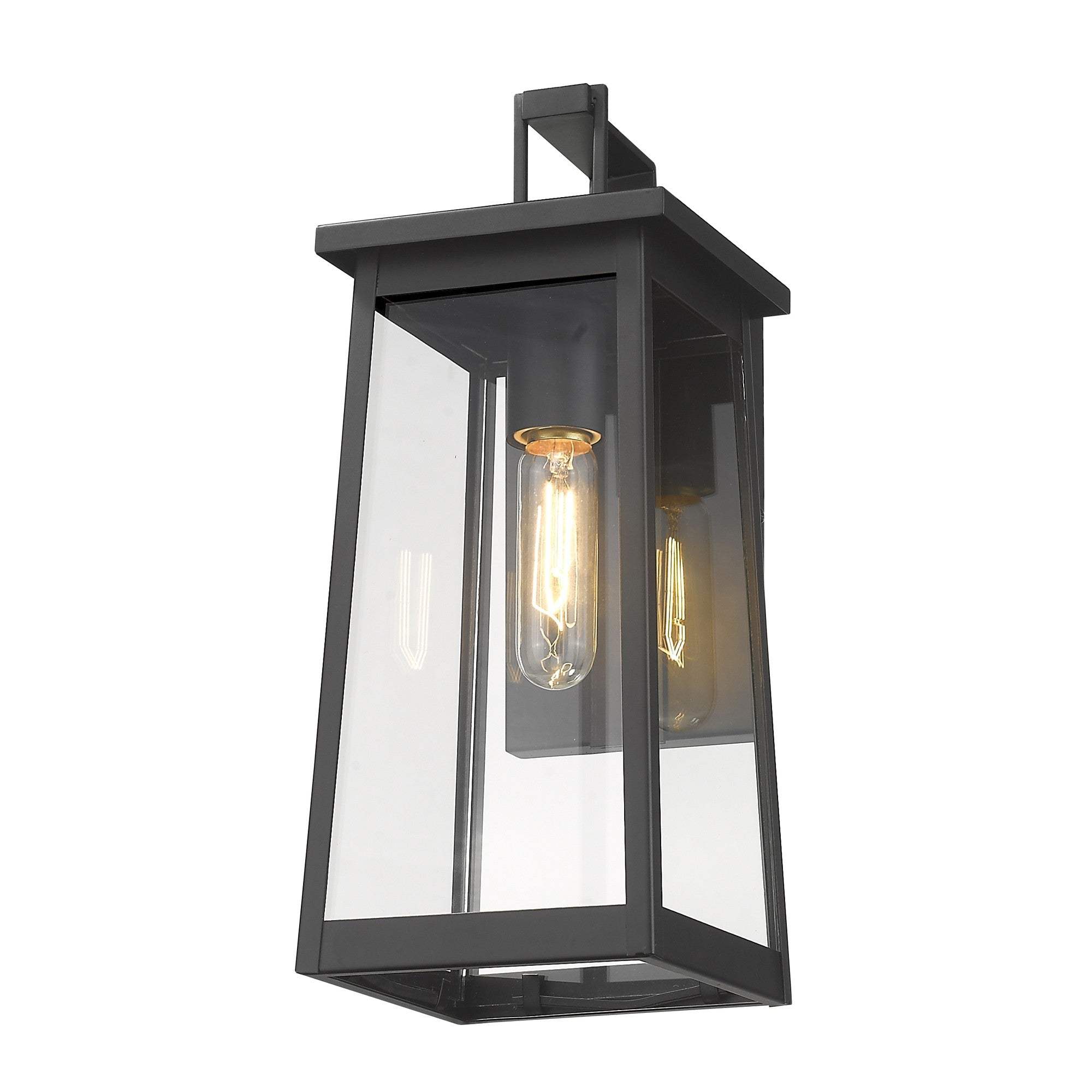 Black Contempo Elongated Outdoor Wall Light - Image 3