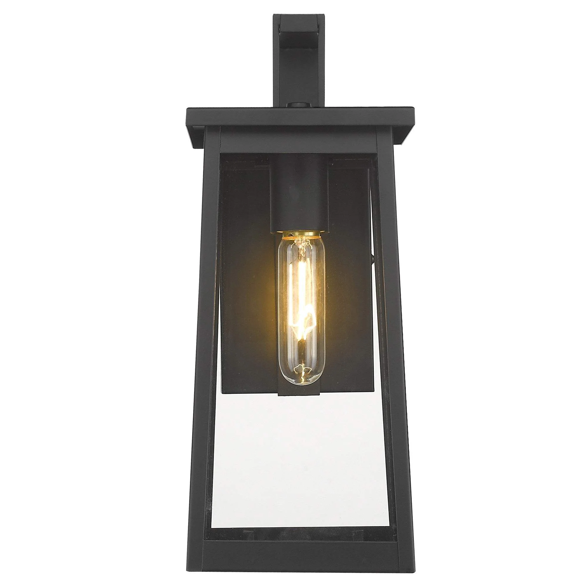 Black Contempo Elongated Outdoor Wall Light - Image 5