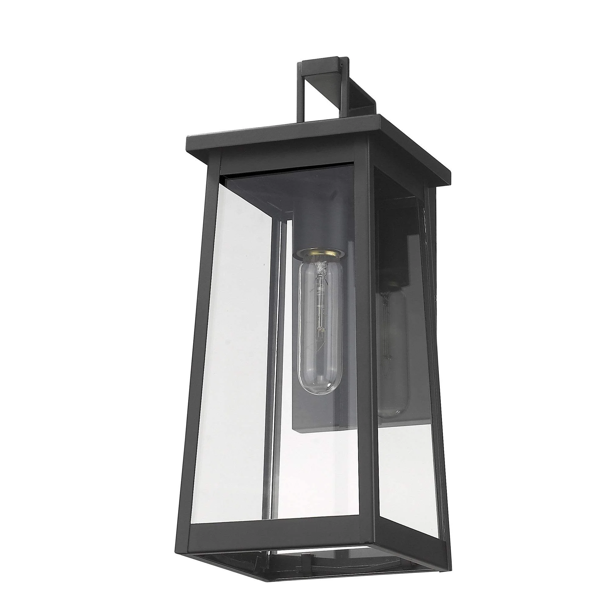 Black Contempo Elongated Outdoor Wall Light - Image 7