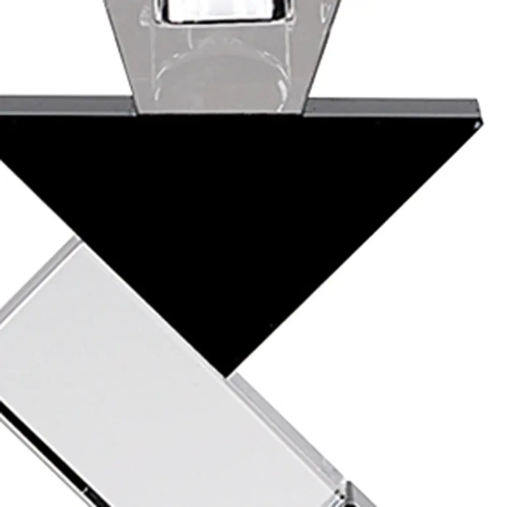 Black Crystal Geometric Tabletop Pillar Candle Holders - Image 6