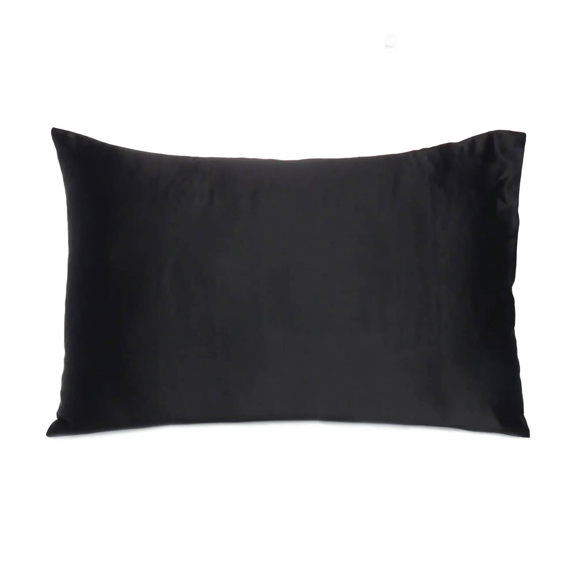 Black Dreamy Set Of 2 Silky Satin Queen Pillowcases - Image 2