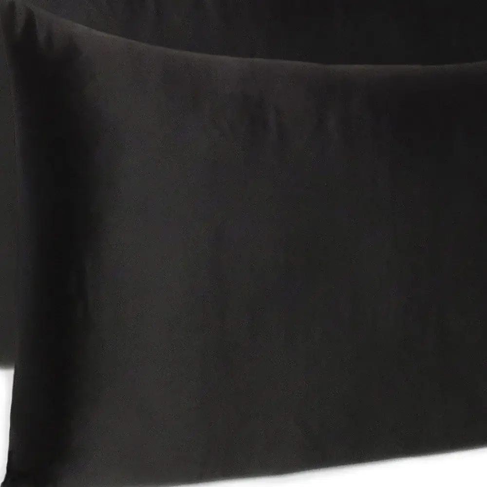 Black Dreamy Set Of 2 Silky Satin Queen Pillowcases - Image 6