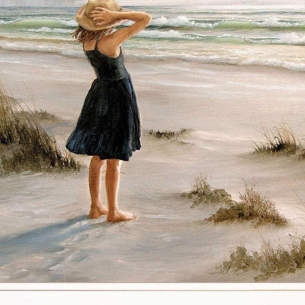Black Dress 1 White Framed Print Wall Art - Image 3