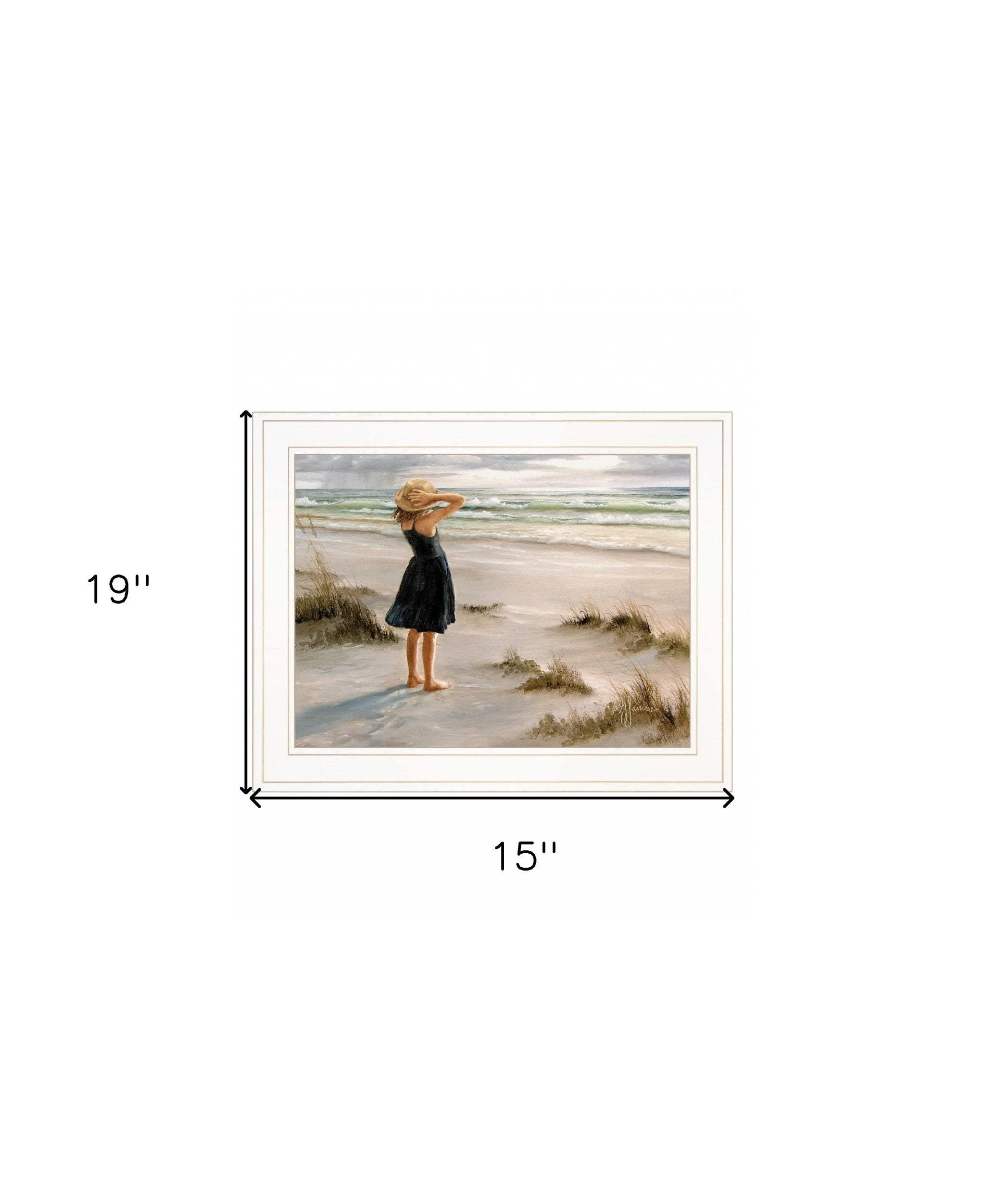 Black Dress 1 White Framed Print Wall Art - Image 7
