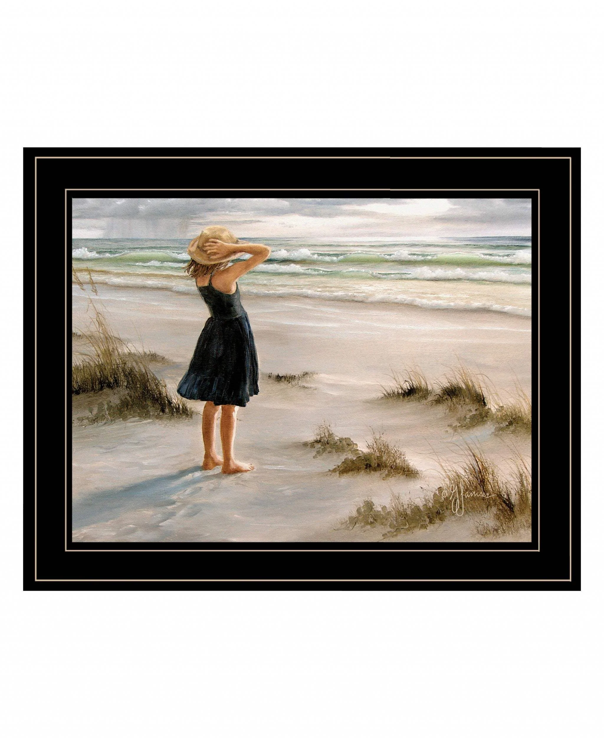 Black Dress 2 Black Framed Print Wall Art - Image 2