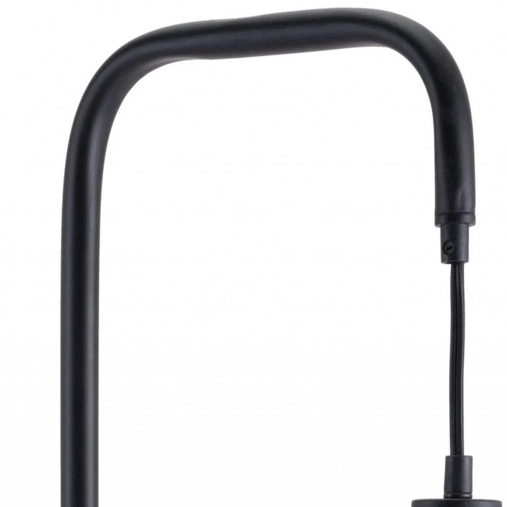 Black Industrial and White Marble Bulb Floor Lamp - Image 2