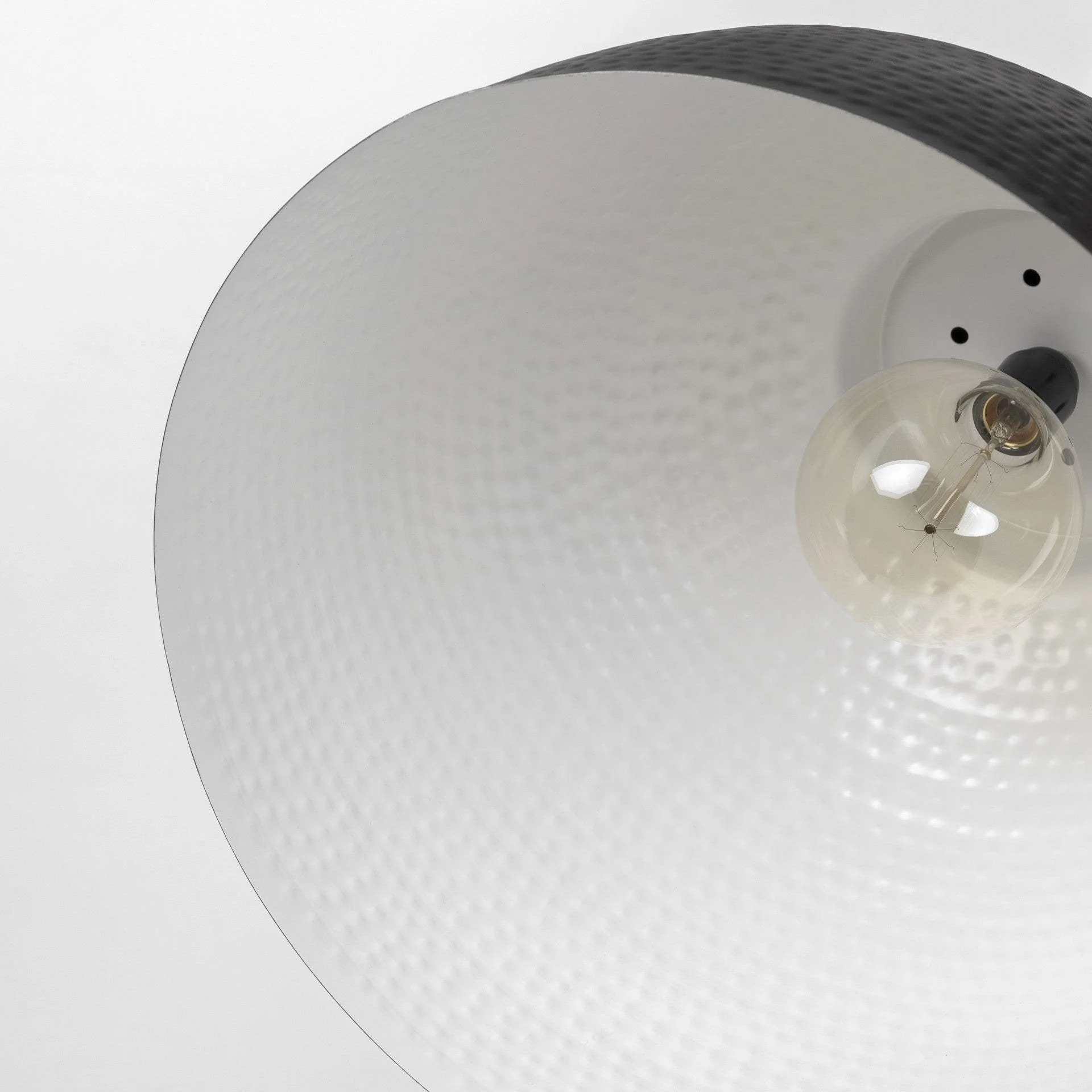 Black Lantern Metal Dimmable Ceiling Light With Black Shades - Image 7