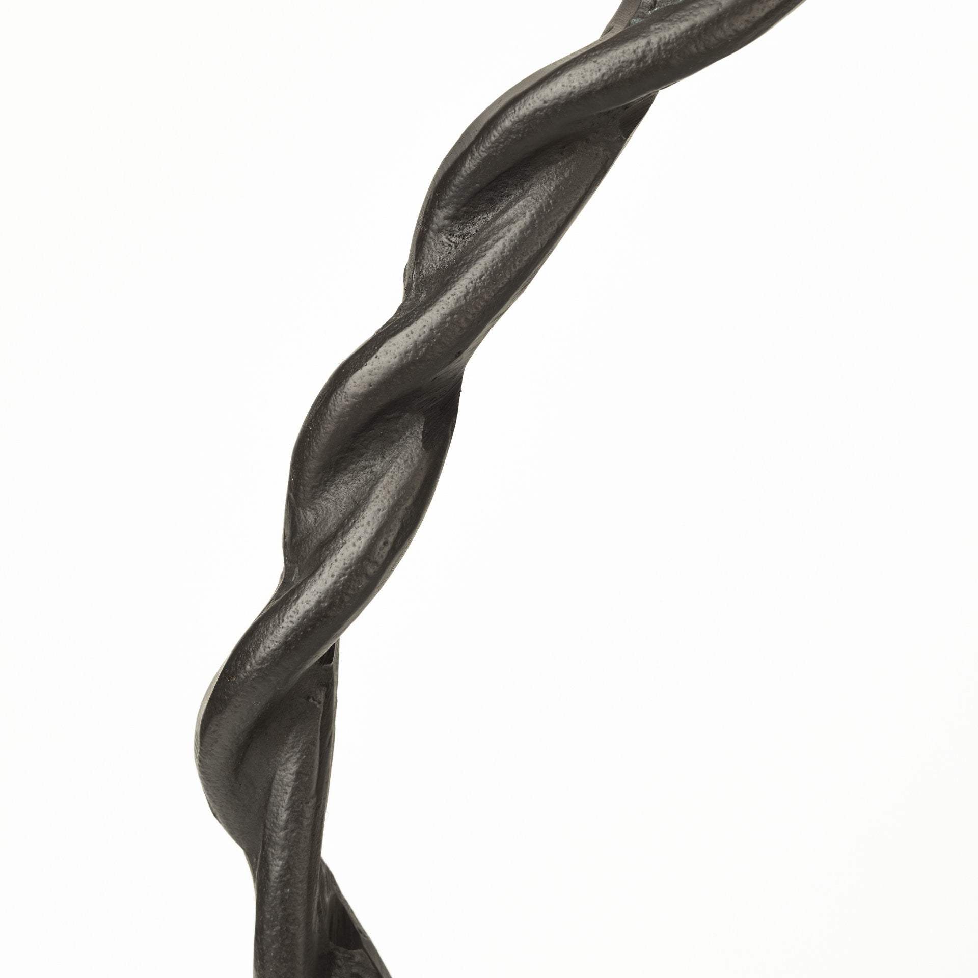 Black Metal Braided Sculpture - Image 6