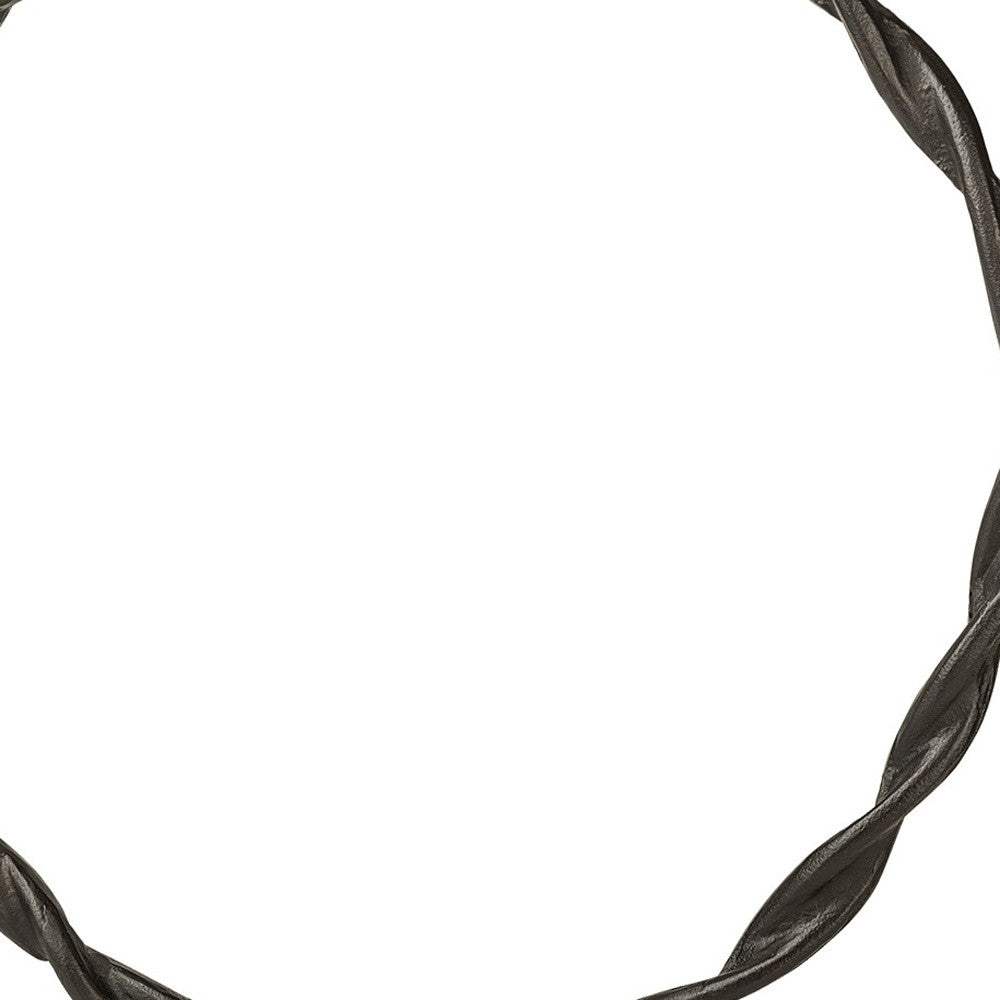 Black Metal Braided Sculpture - Image 8