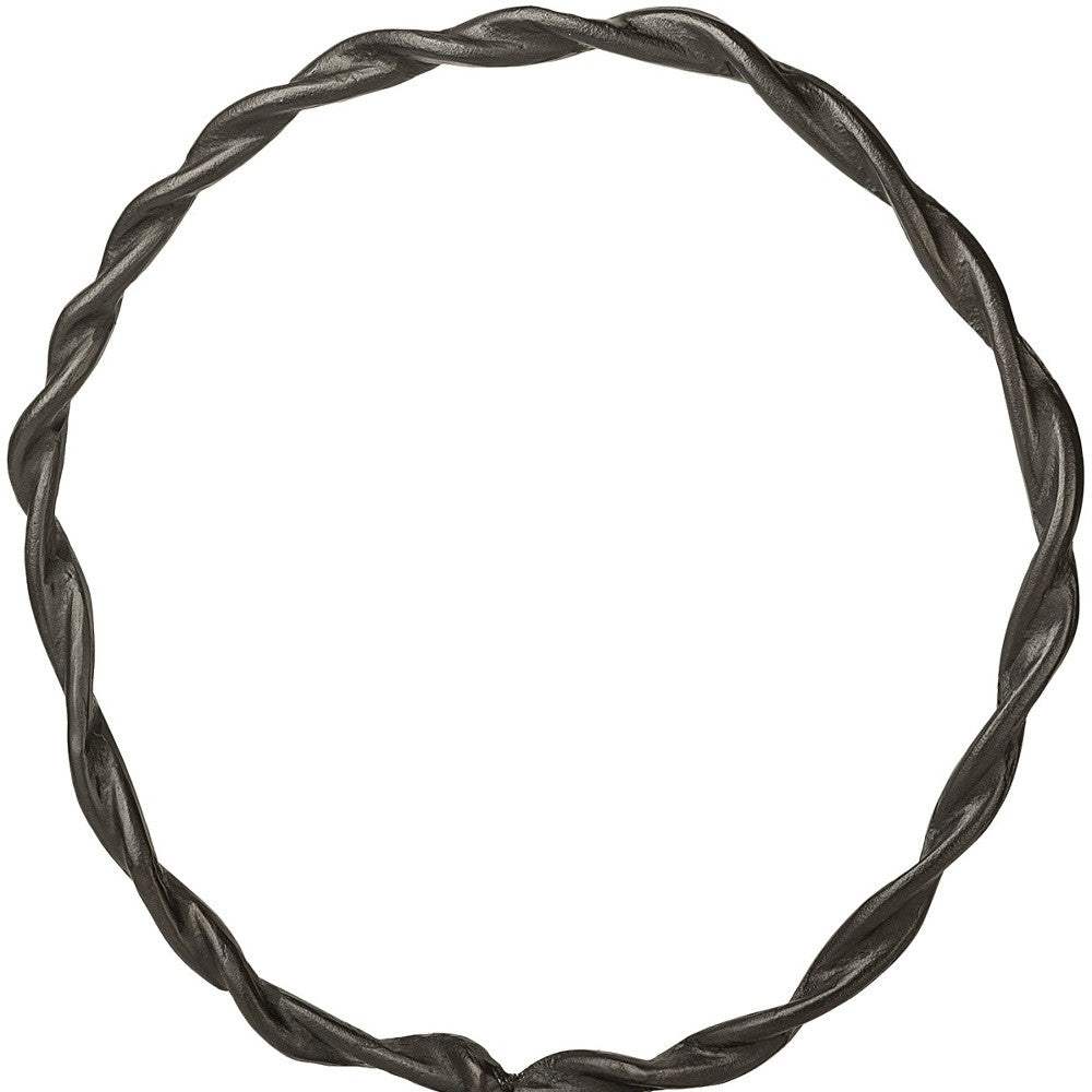 Black Metal Braided Sculpture - Image 9