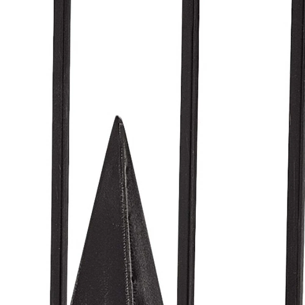 Black Metal Framed Pyramid Sculpture - Image 5