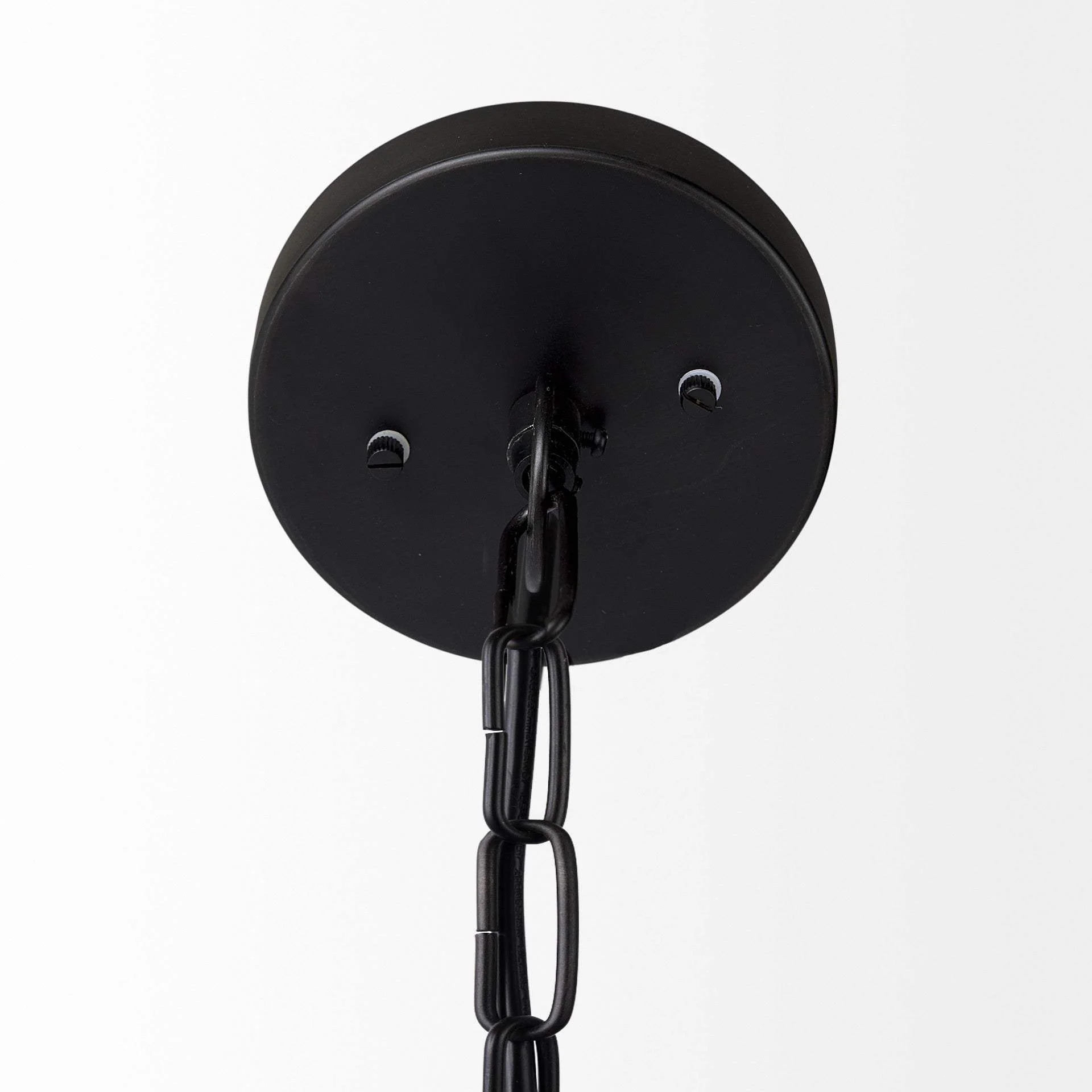 Black Metal Sphere Pendant Hanging Light - Image 5