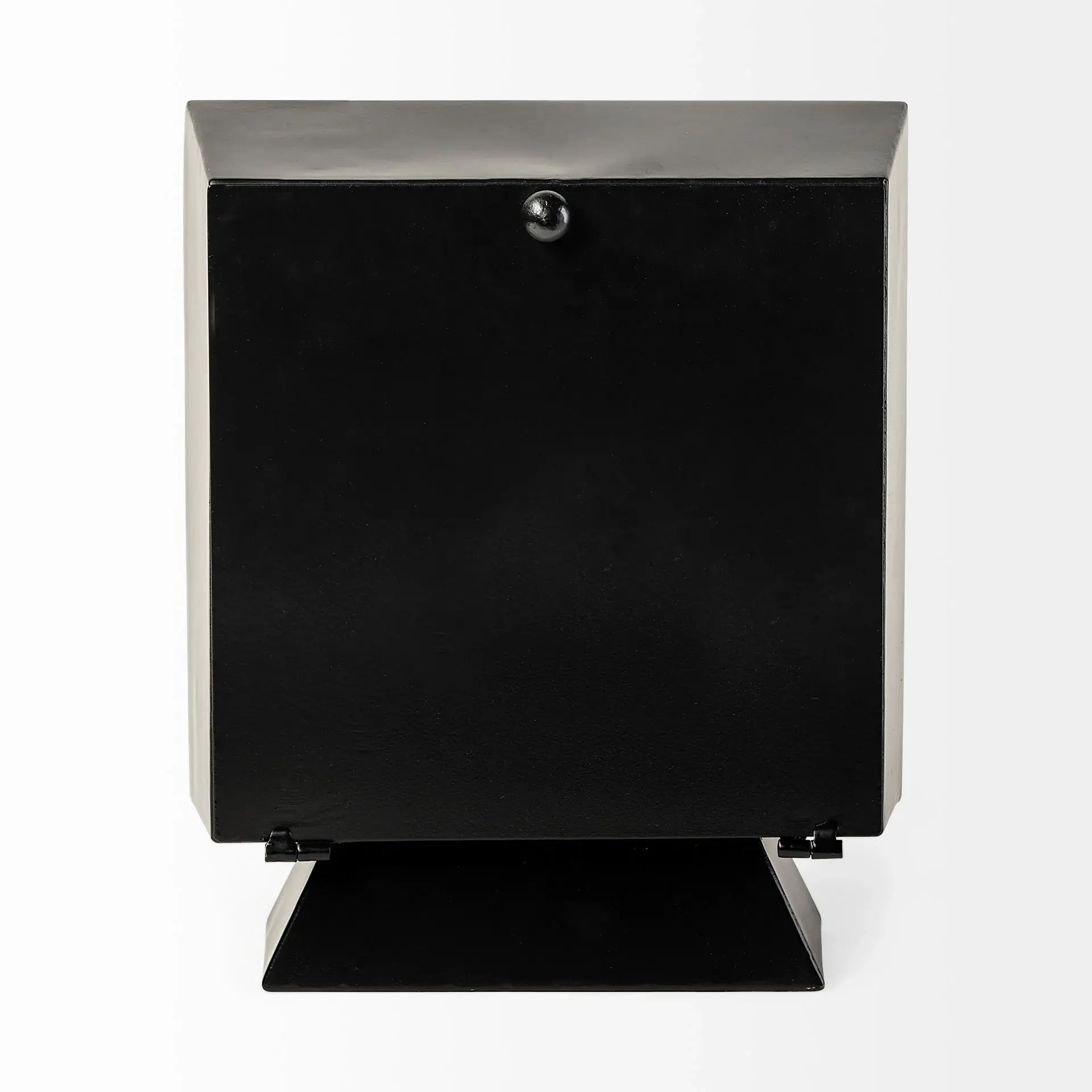 Black Metal Square Desk  Table Clock - Image 2