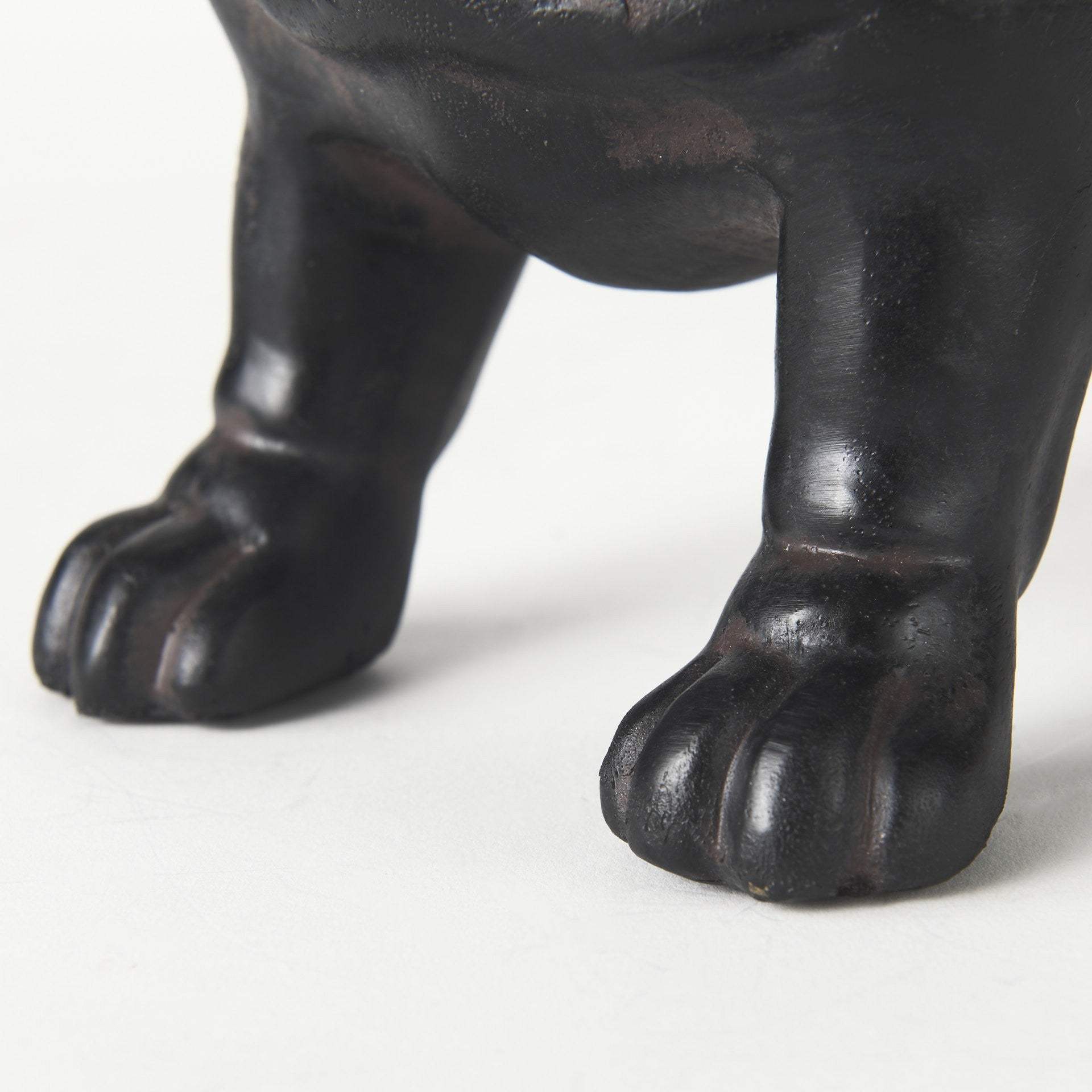 Black Resin Bulldog Sculpture - Image 8