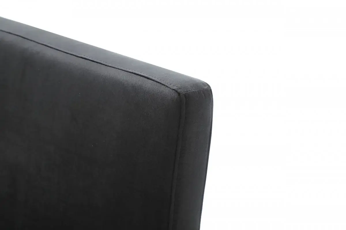 Black Rosegold Velvet Dining Chair - Image 5