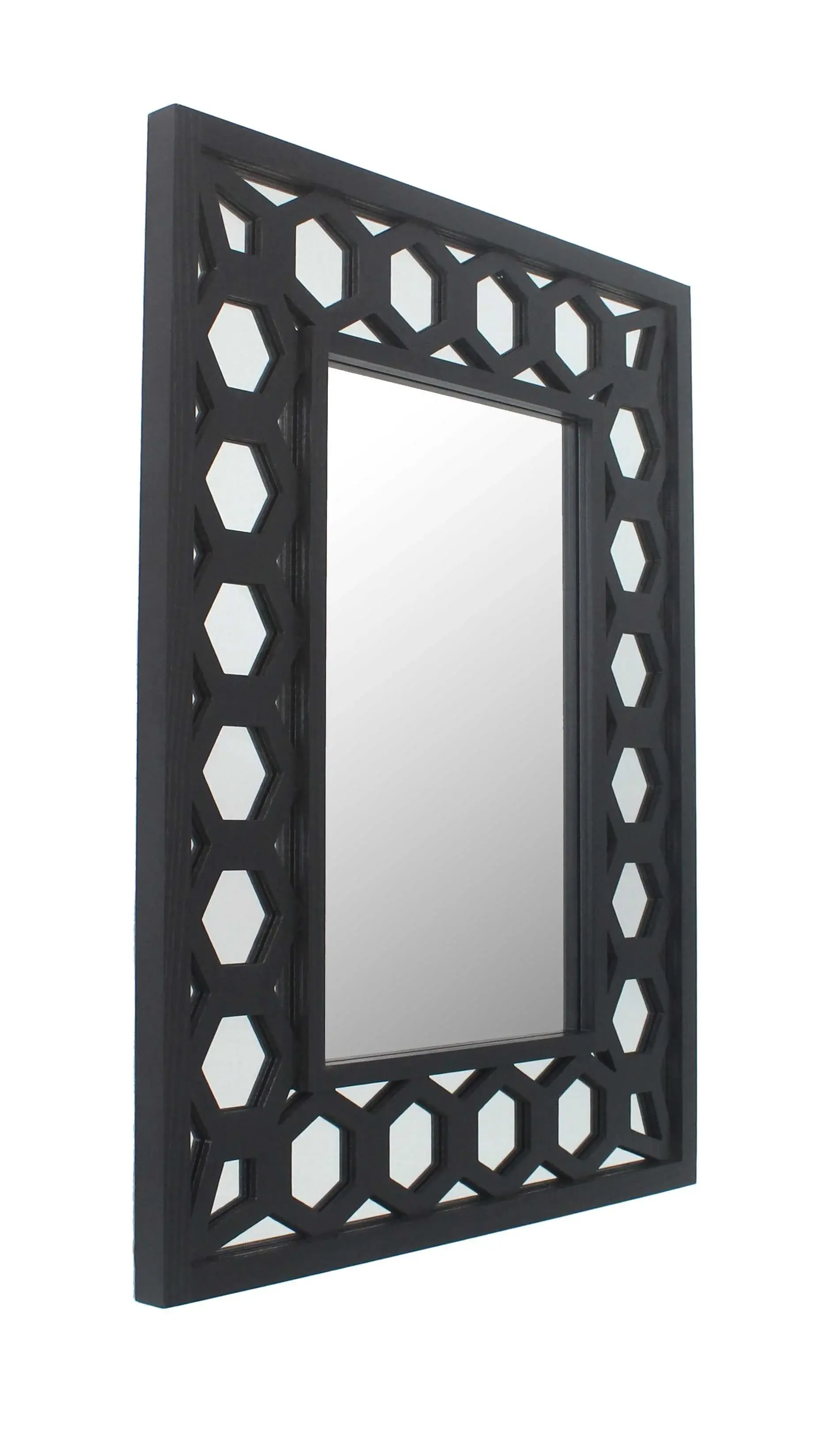 Black Square Accent Mirror - Image 2