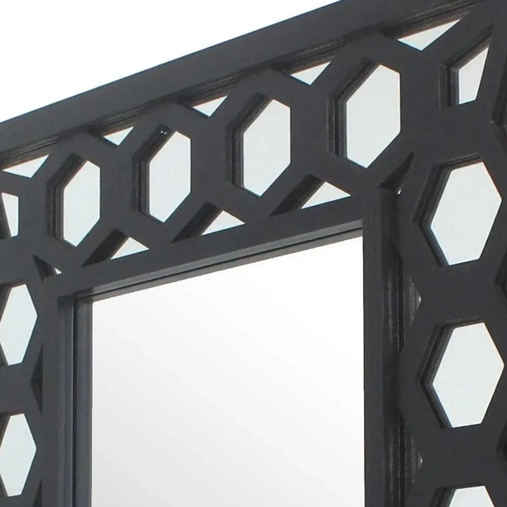 Black Square Accent Mirror - Image 4