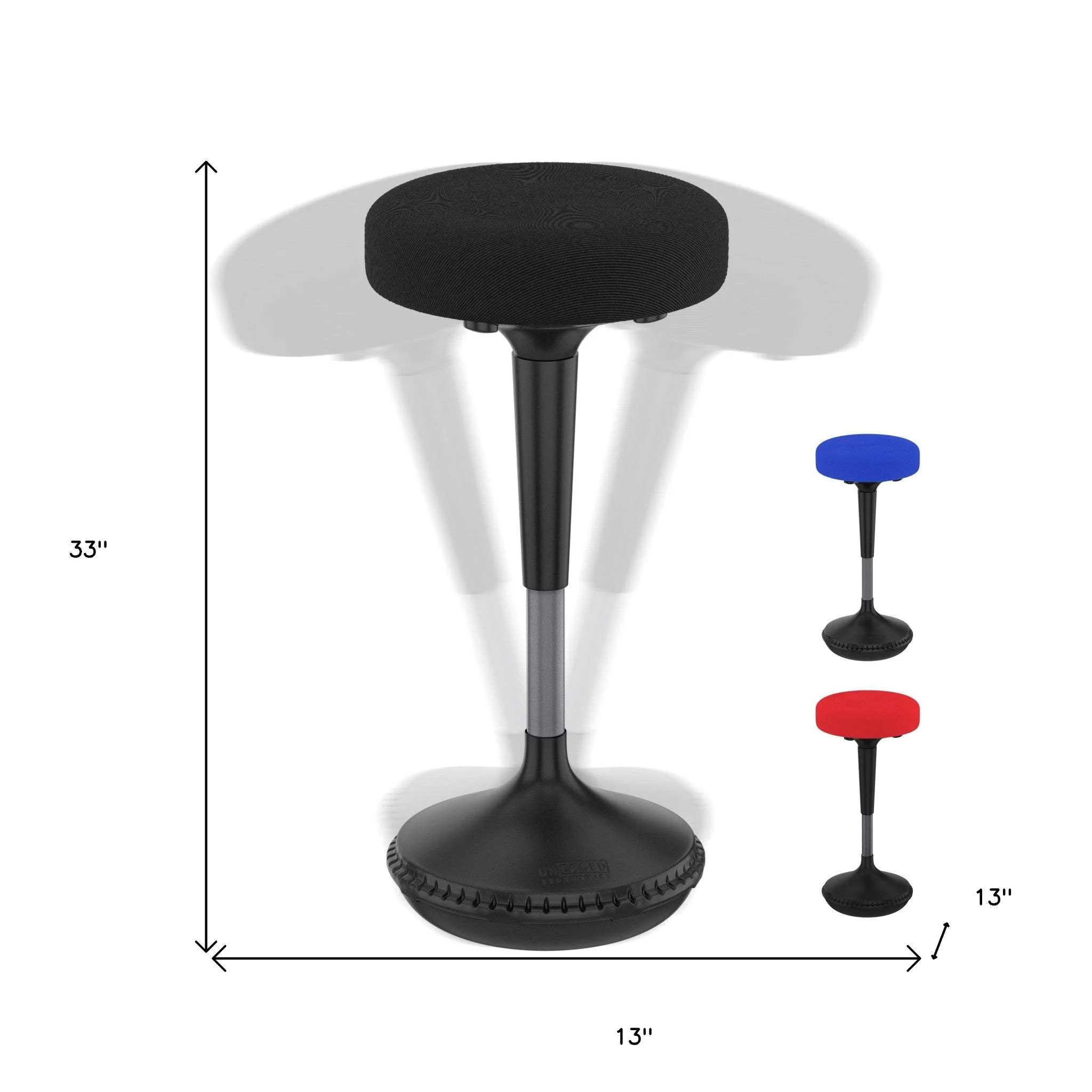 Black Tall Swivel Active Balance Chair - Image 5