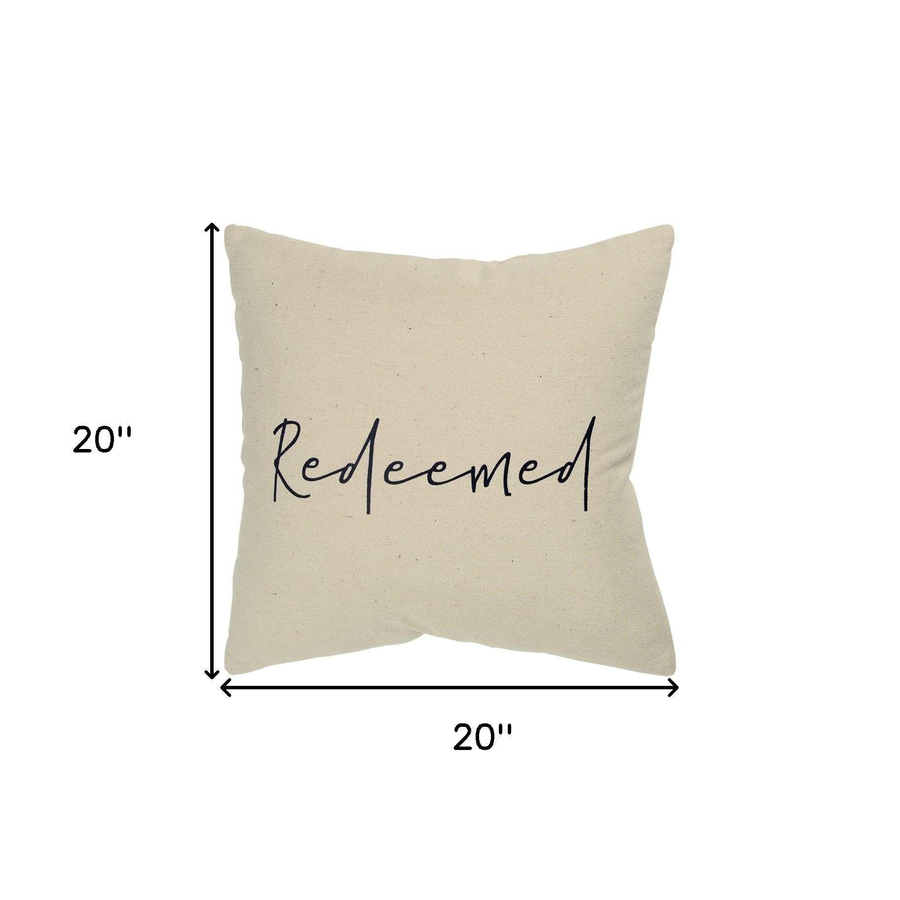 Black Taupe Canvas Redeemed Throw Pillow - Image 7