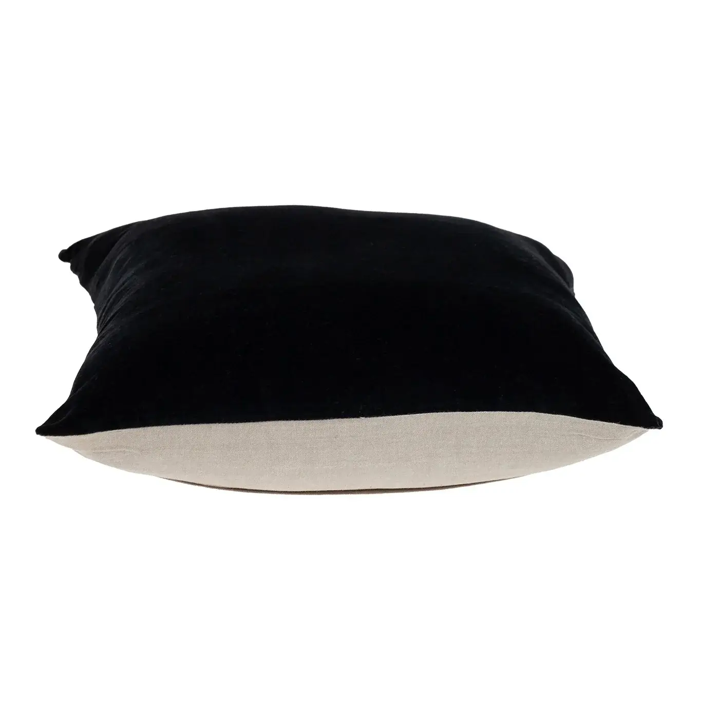 Black Velvet Two Tone Throw Pillow - Image 4