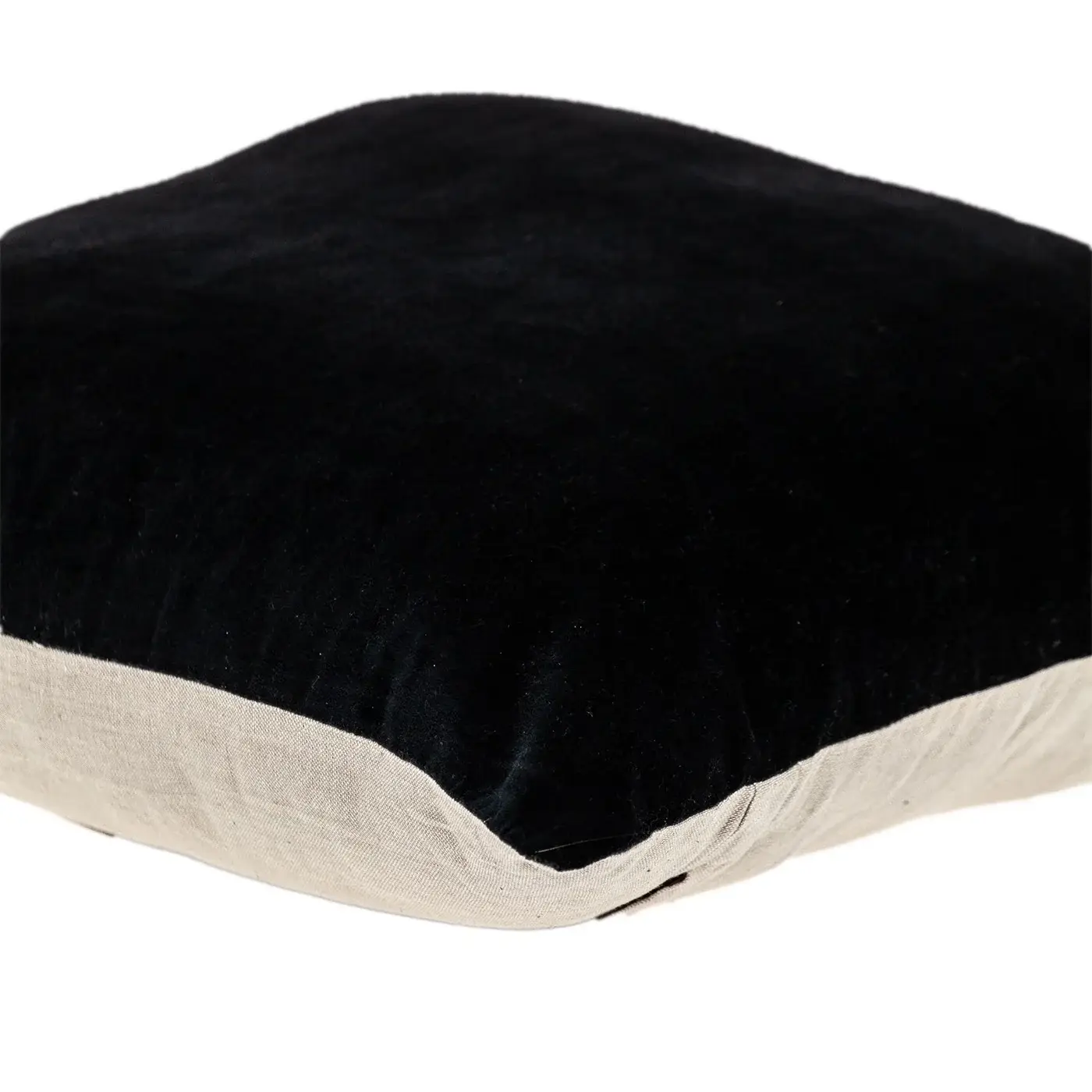 Black Velvet Two Tone Throw Pillow - Image 5