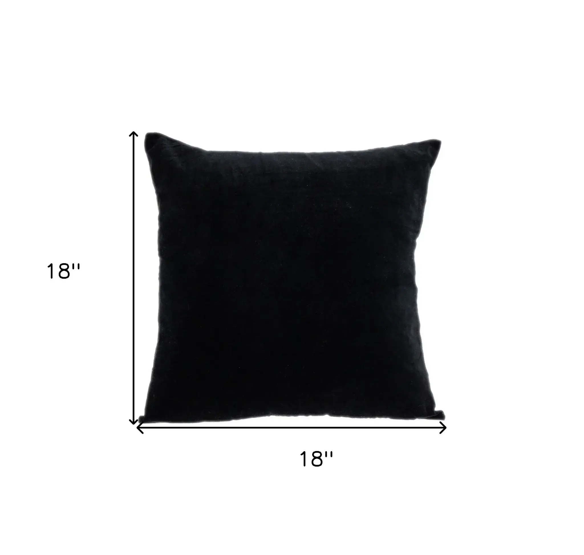 Black Velvet Two Tone Throw Pillow - Image 8