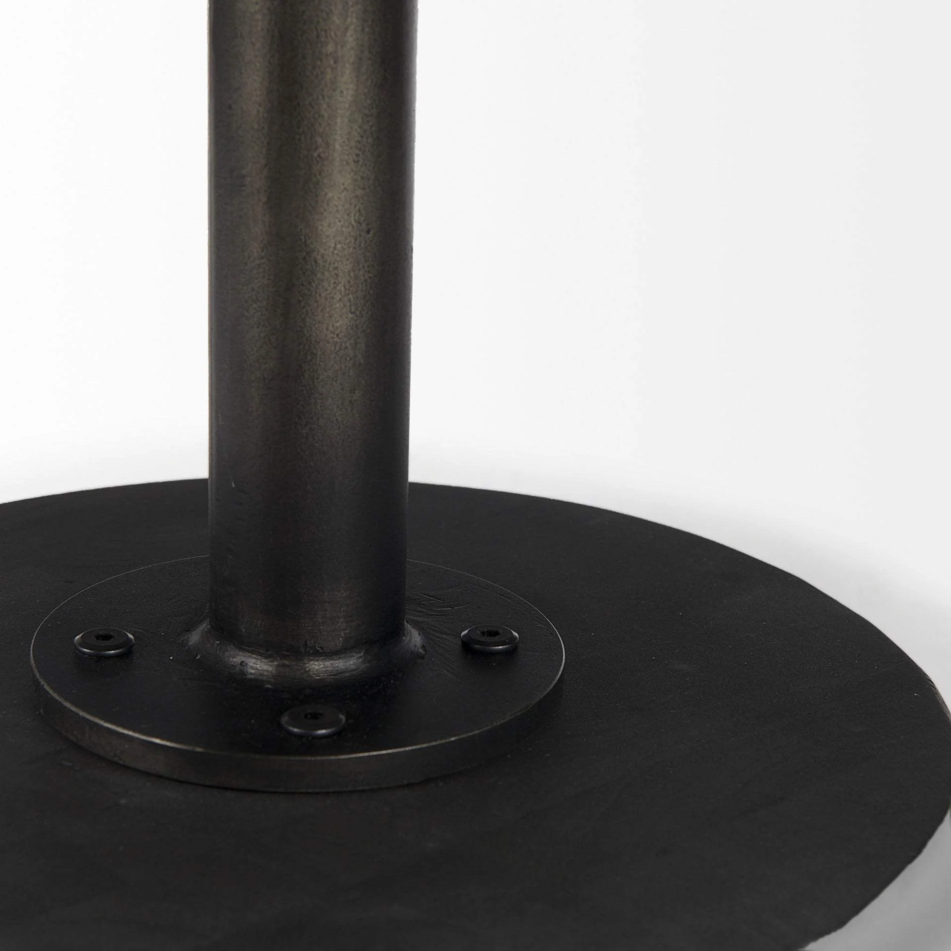 Black Wooden Pedestal Base Coffee Table - Image 9