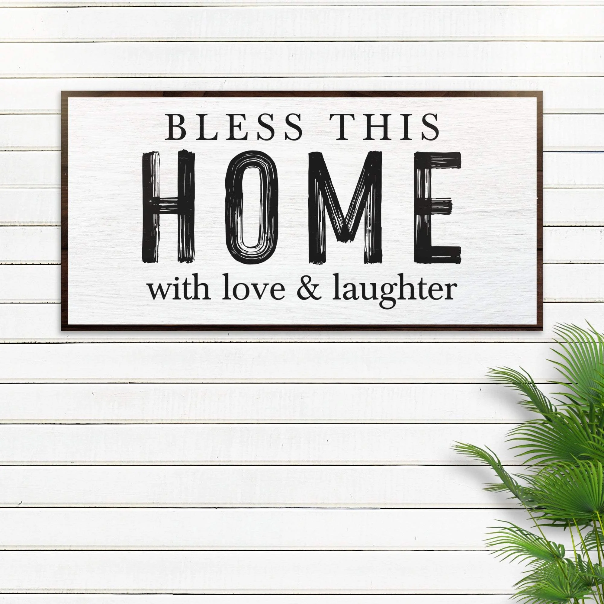 Bless This Home With Love And Laughter Sign III - Image 2