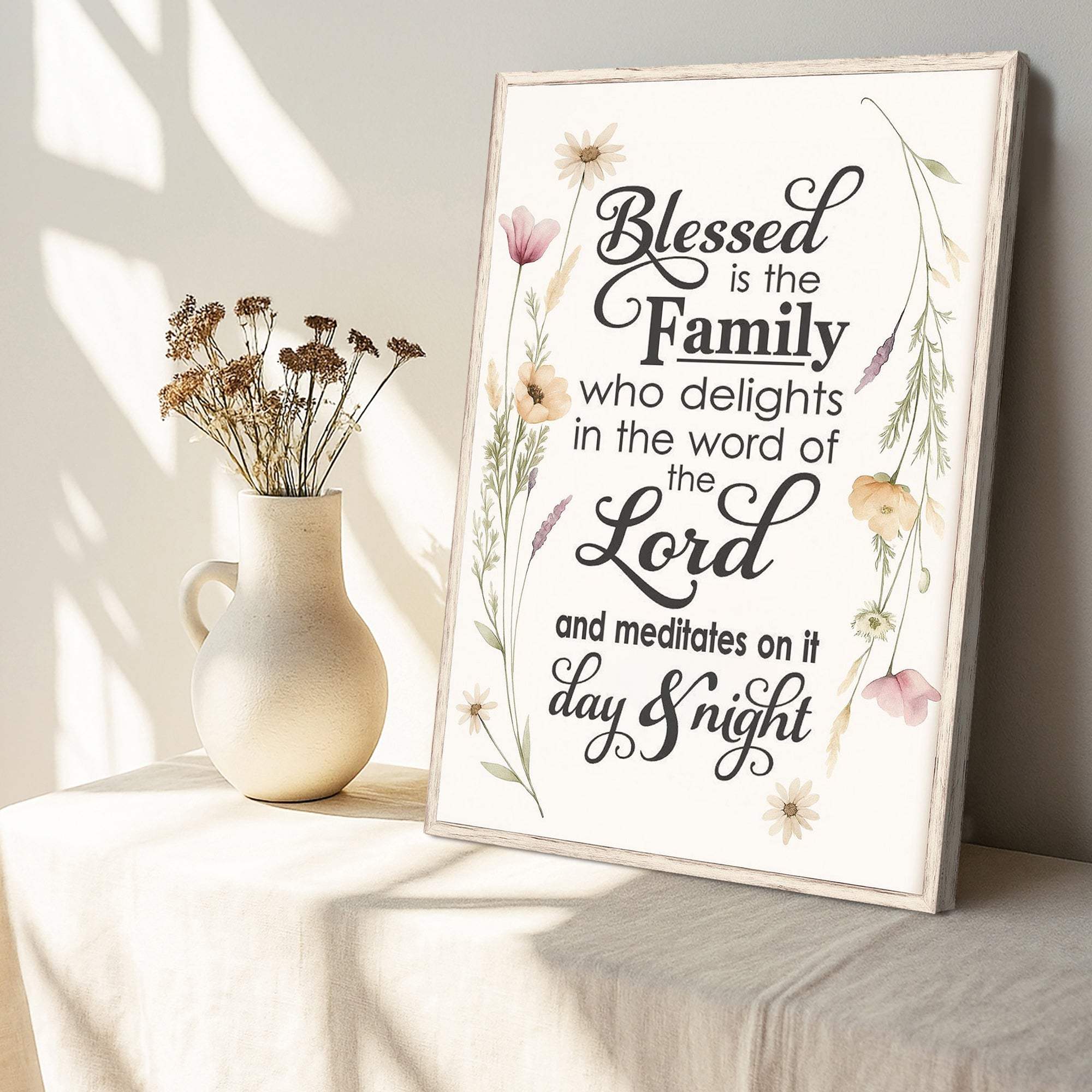 Blessed Is The Family Faith Sign - Image 5