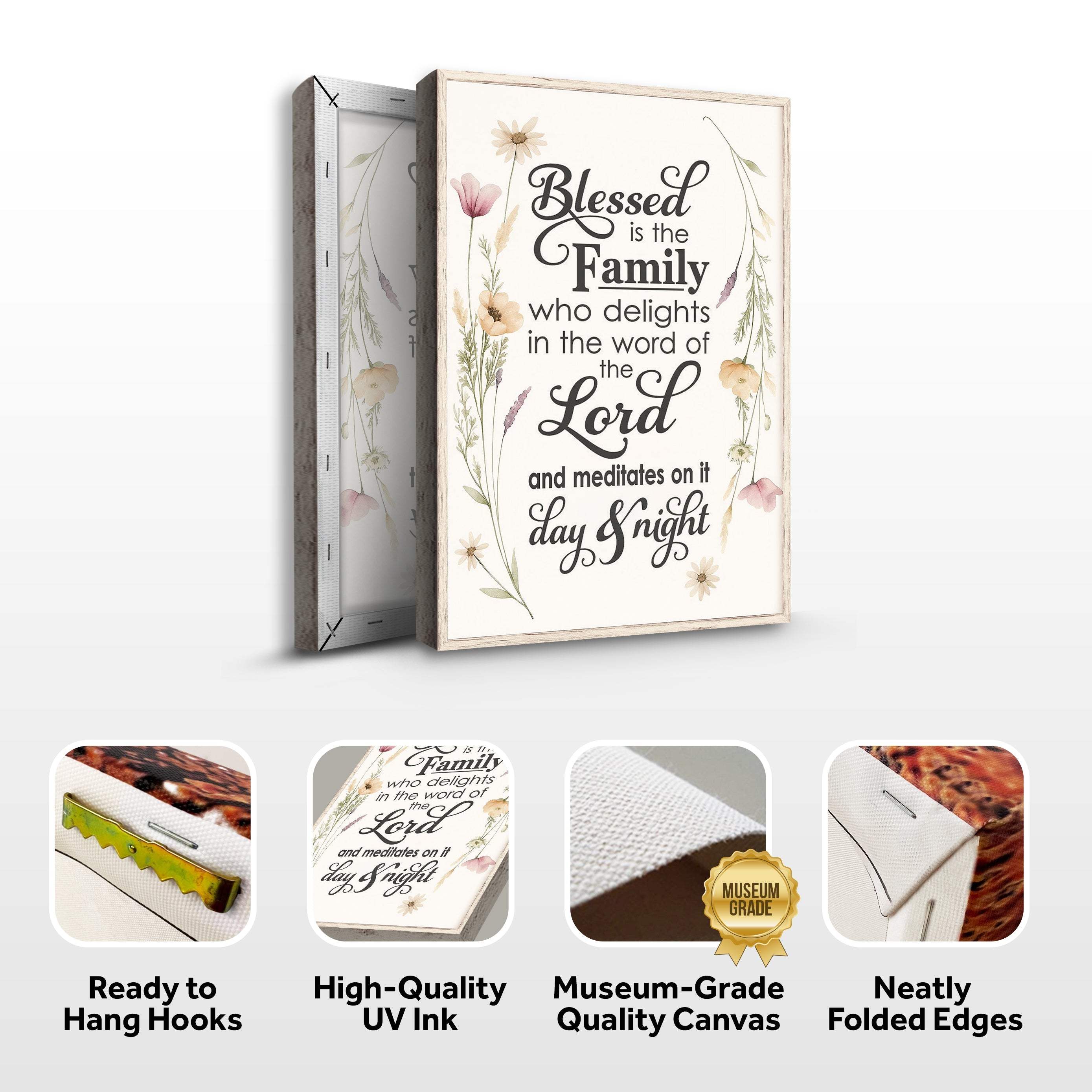 Blessed Is The Family Faith Sign - Image 8