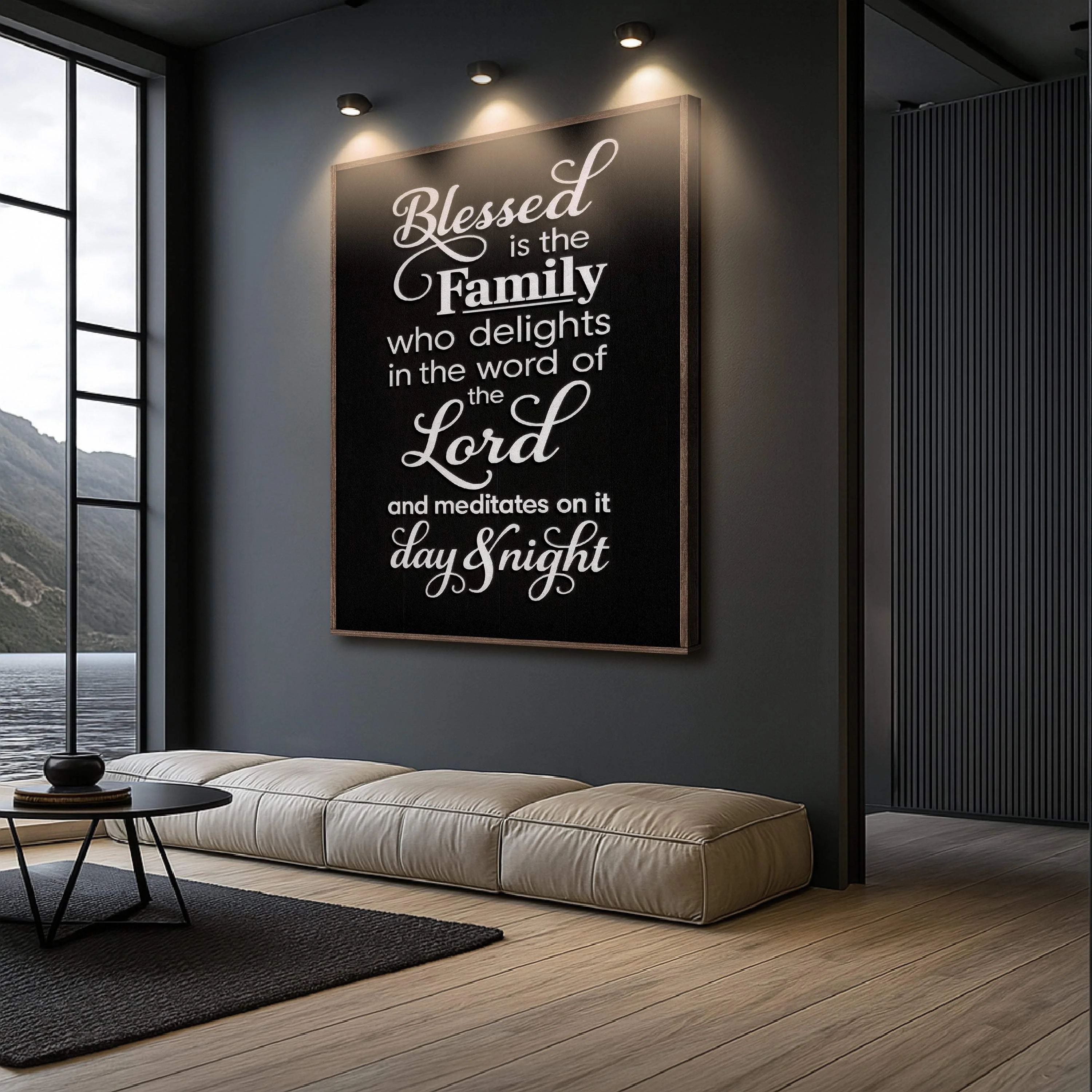 Blessed Is The Family Faith Sign II - Image 2