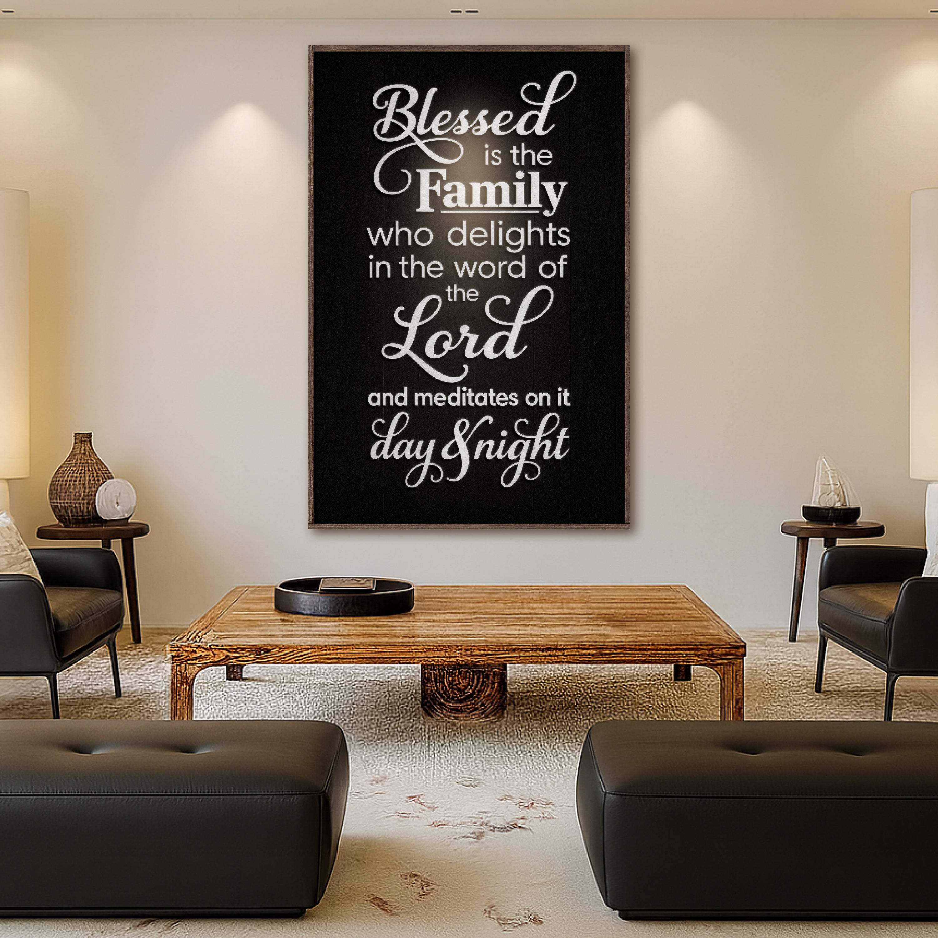 Blessed Is The Family Faith Sign II - Image 3