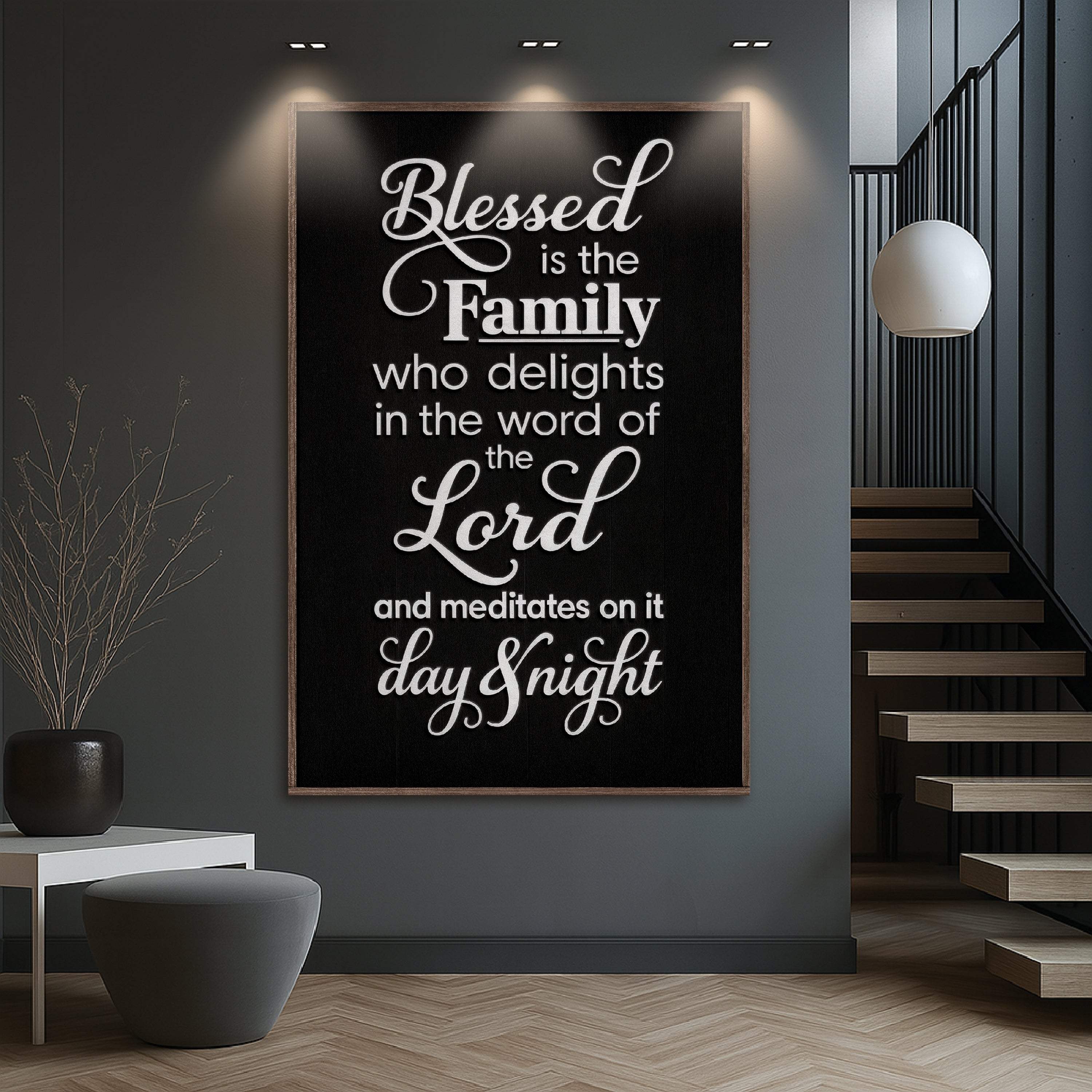 Blessed Is The Family Faith Sign II - Image 4