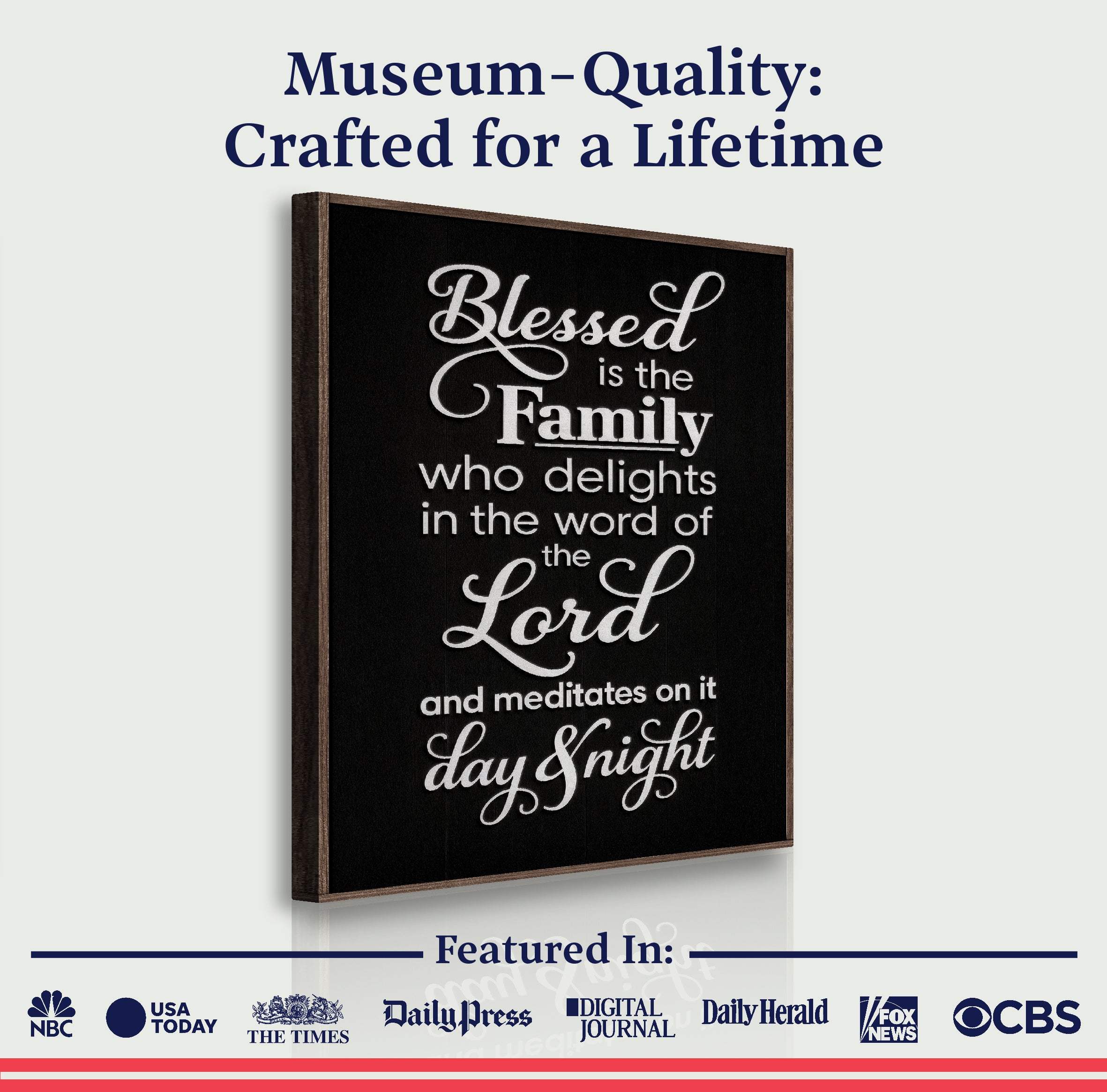 Blessed Is The Family Faith Sign II - Image 6