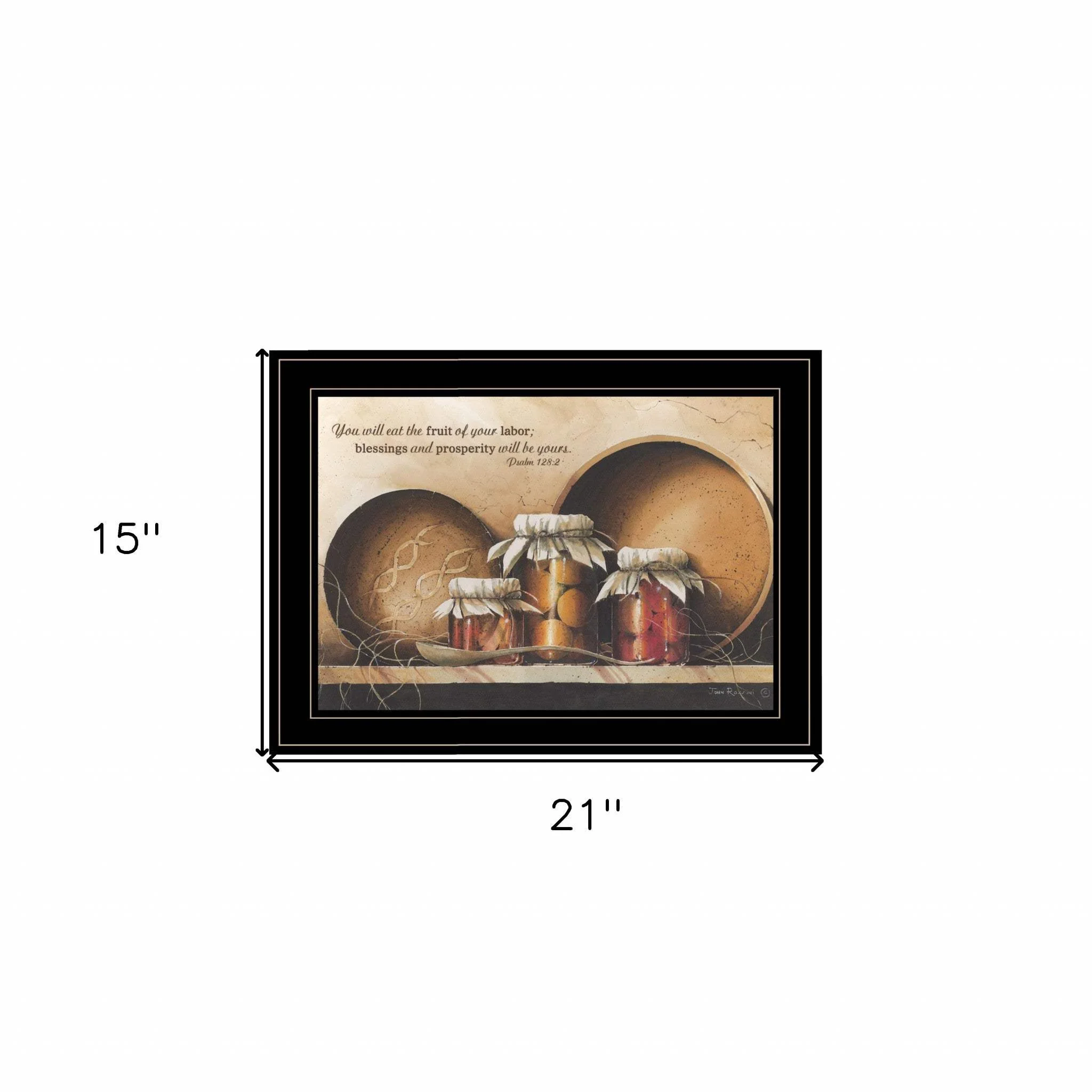 Blessings and Prosperity 3 Black Framed Print Wall Art - Image 5