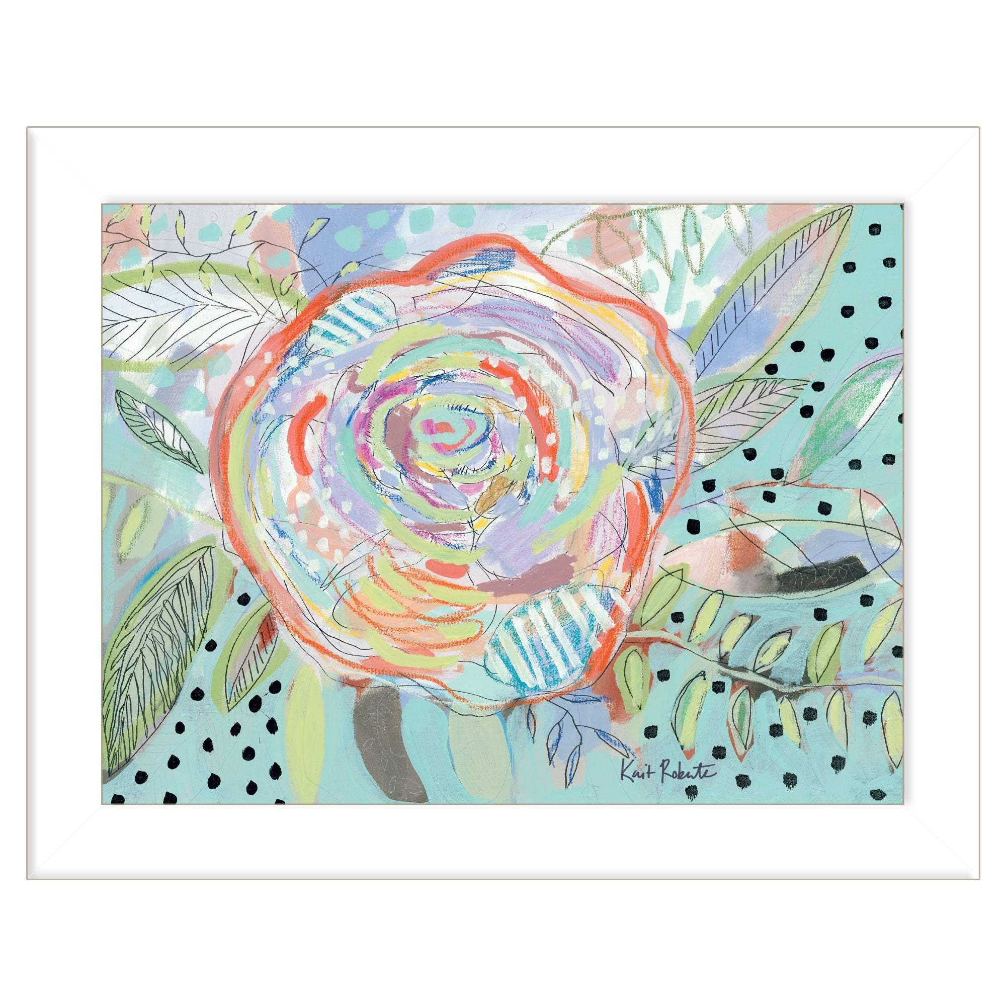 Bloom for Yourself 3 White Framed Print Wall Art - Image 2