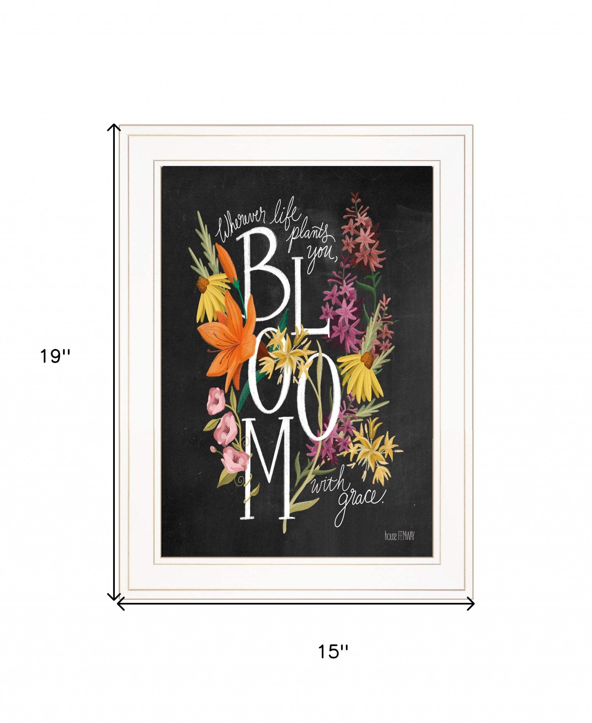 Bloom with Grace 2 White Framed Print Wall Art - Image 5