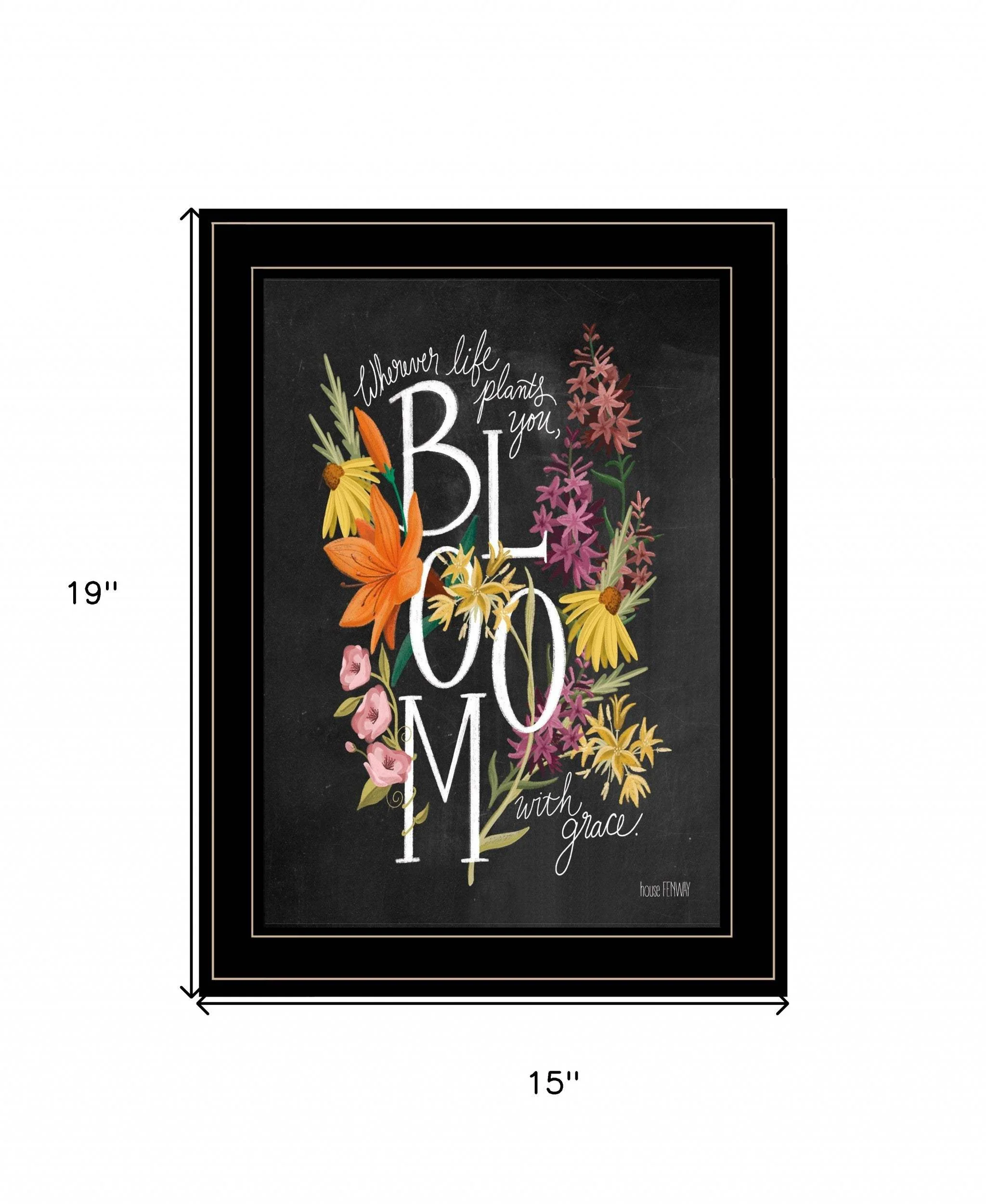 Bloom with Grace 4 Black Framed Print Wall Art - Image 5