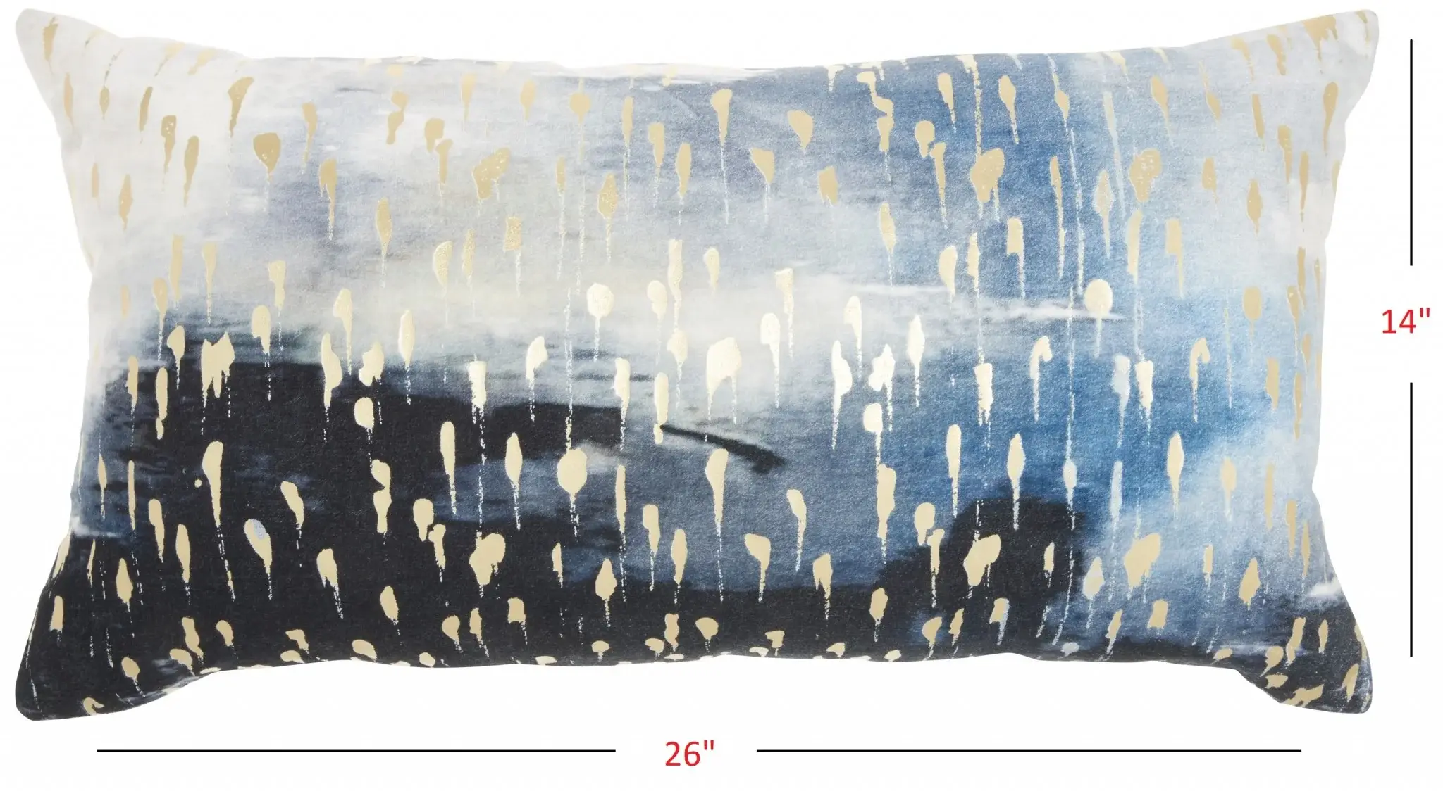 Blue Abstract Lumbar Pillow - Image 6