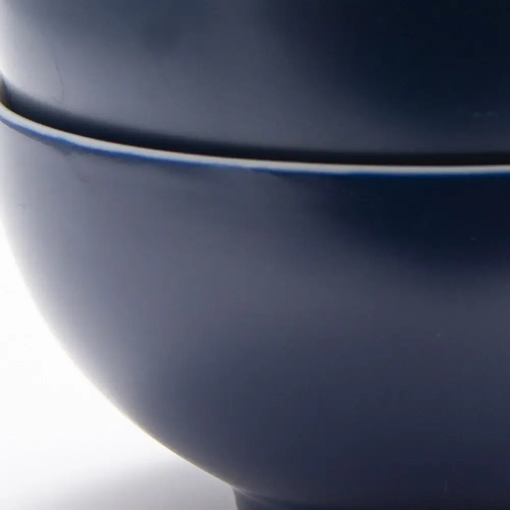 Blue and White Four Piece Porcelain Service For Four Bowl Set - Image 8