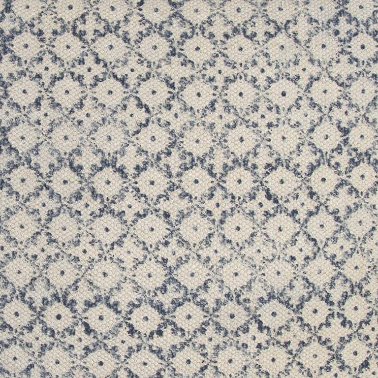 Blue Beige Distressed Block Throw Pillow - Image 4