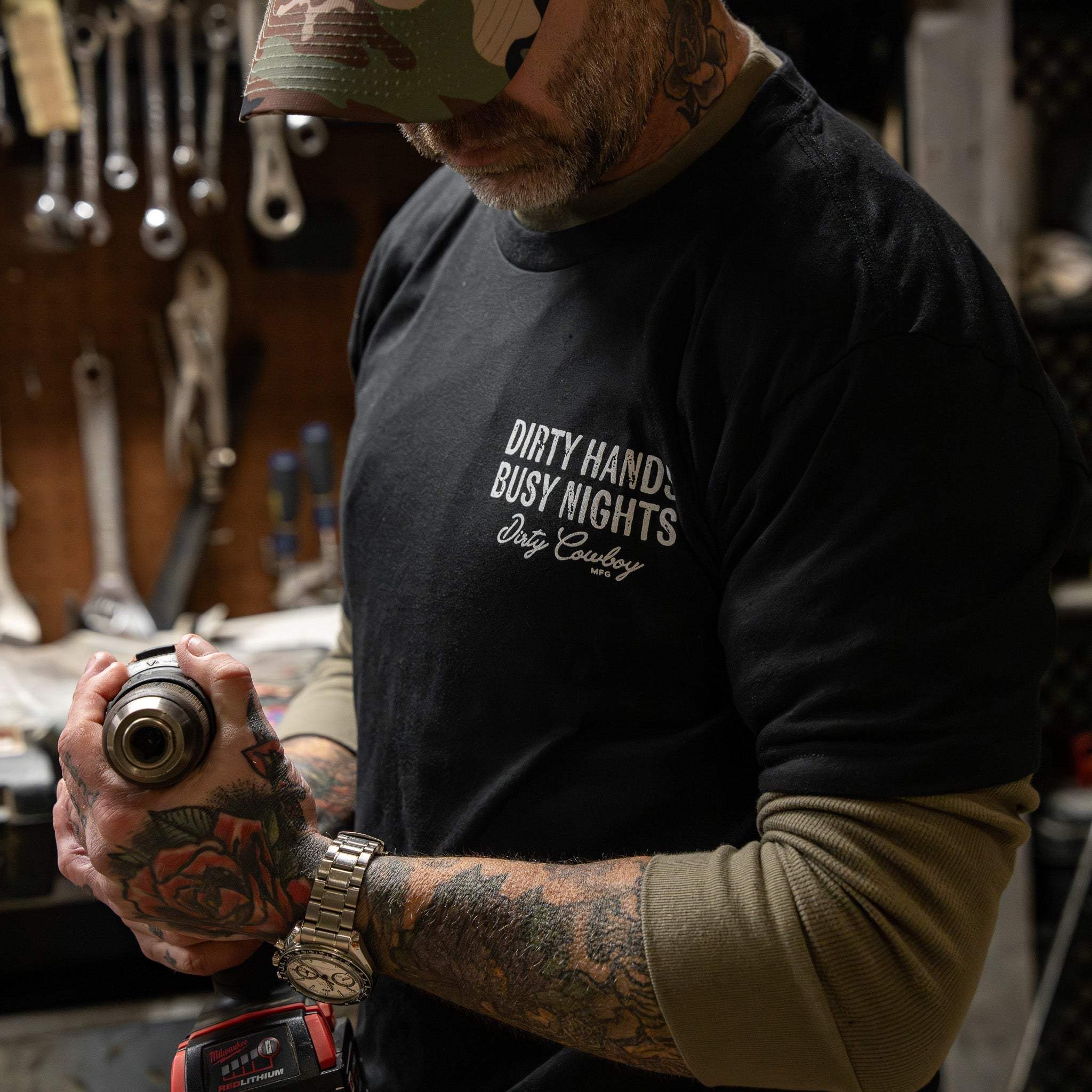 Blue Collar Daddy Men's T-Shirt - Image 6